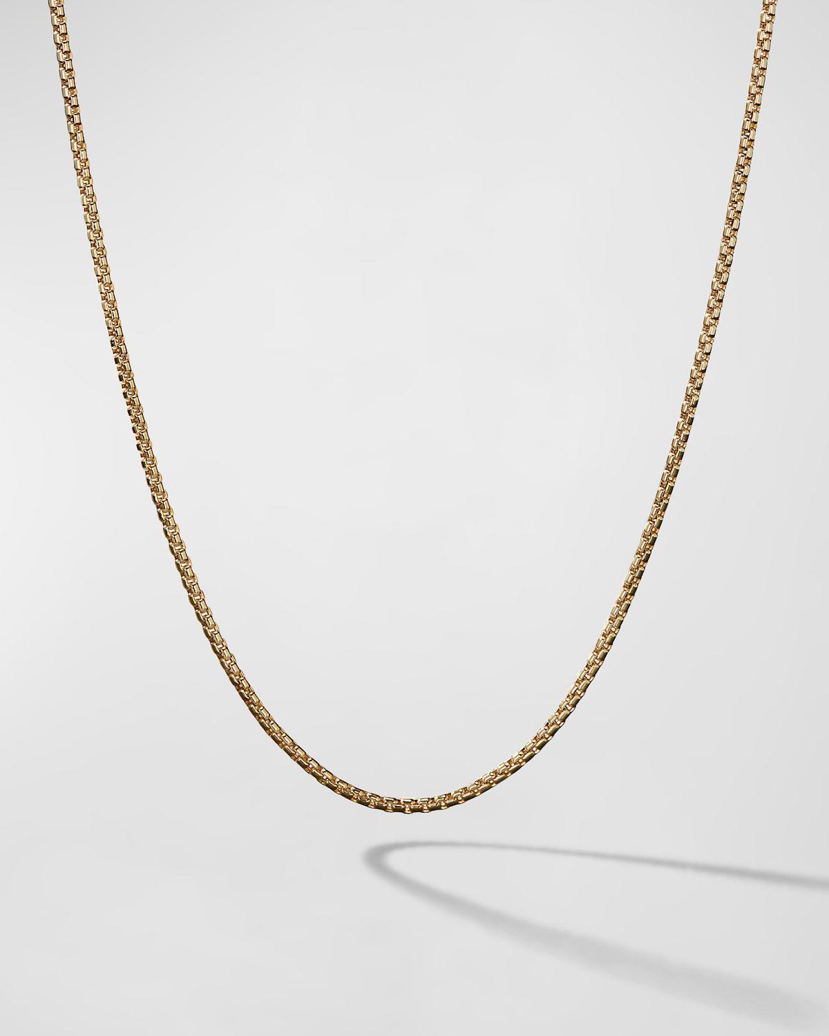 Box Chain Necklace in 18K Gold, 1.7mm, 18L Product Image