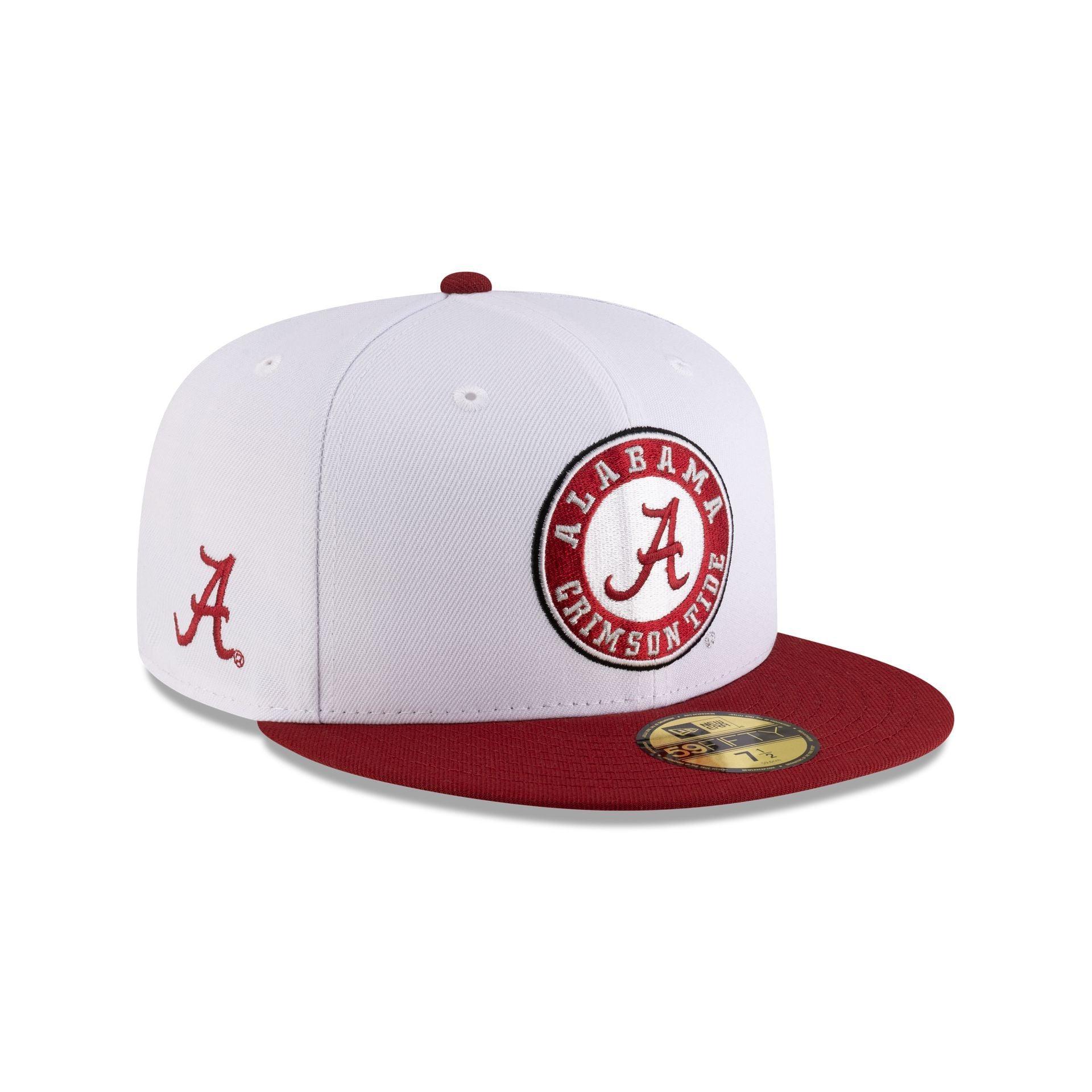 Alabama Crimson Tide White 59FIFTY Fitted Male Product Image