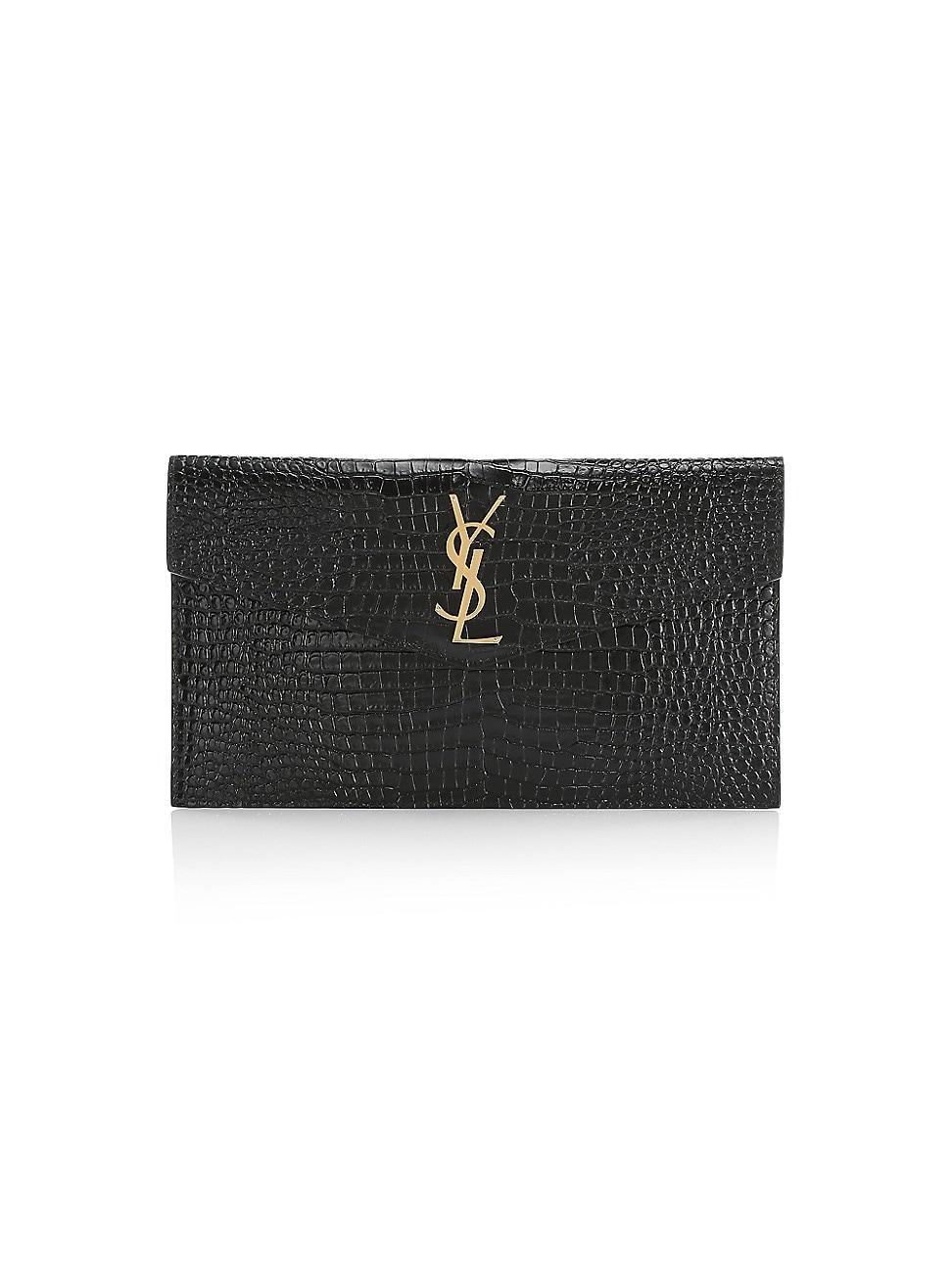 Womens Uptown Pouch in Grain De Poudre Embossed Leather Product Image