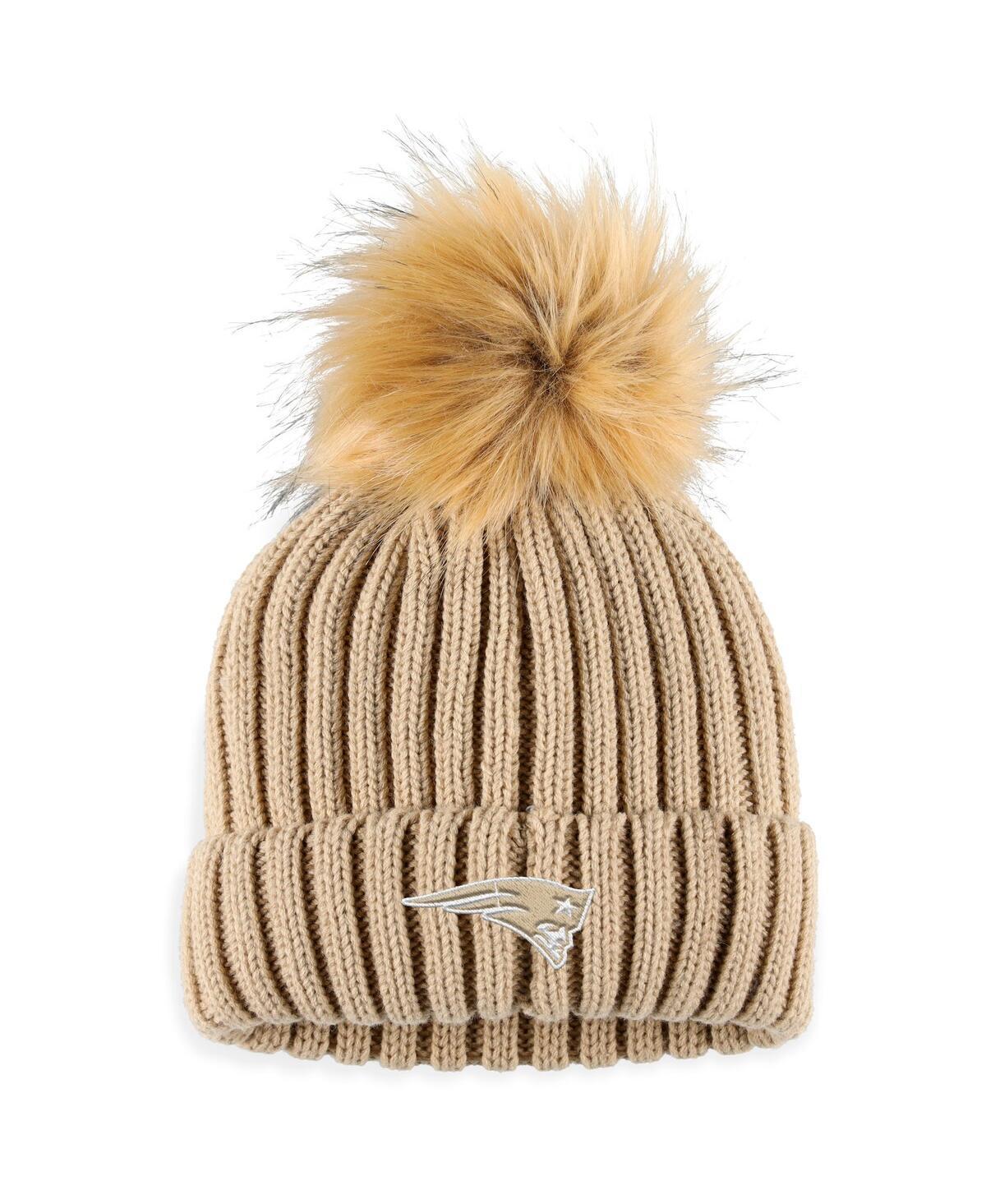 Womens WEAR by Erin Andrews Natural Los Angeles Rams Neutral Cuffed Knit Hat with Pom Product Image