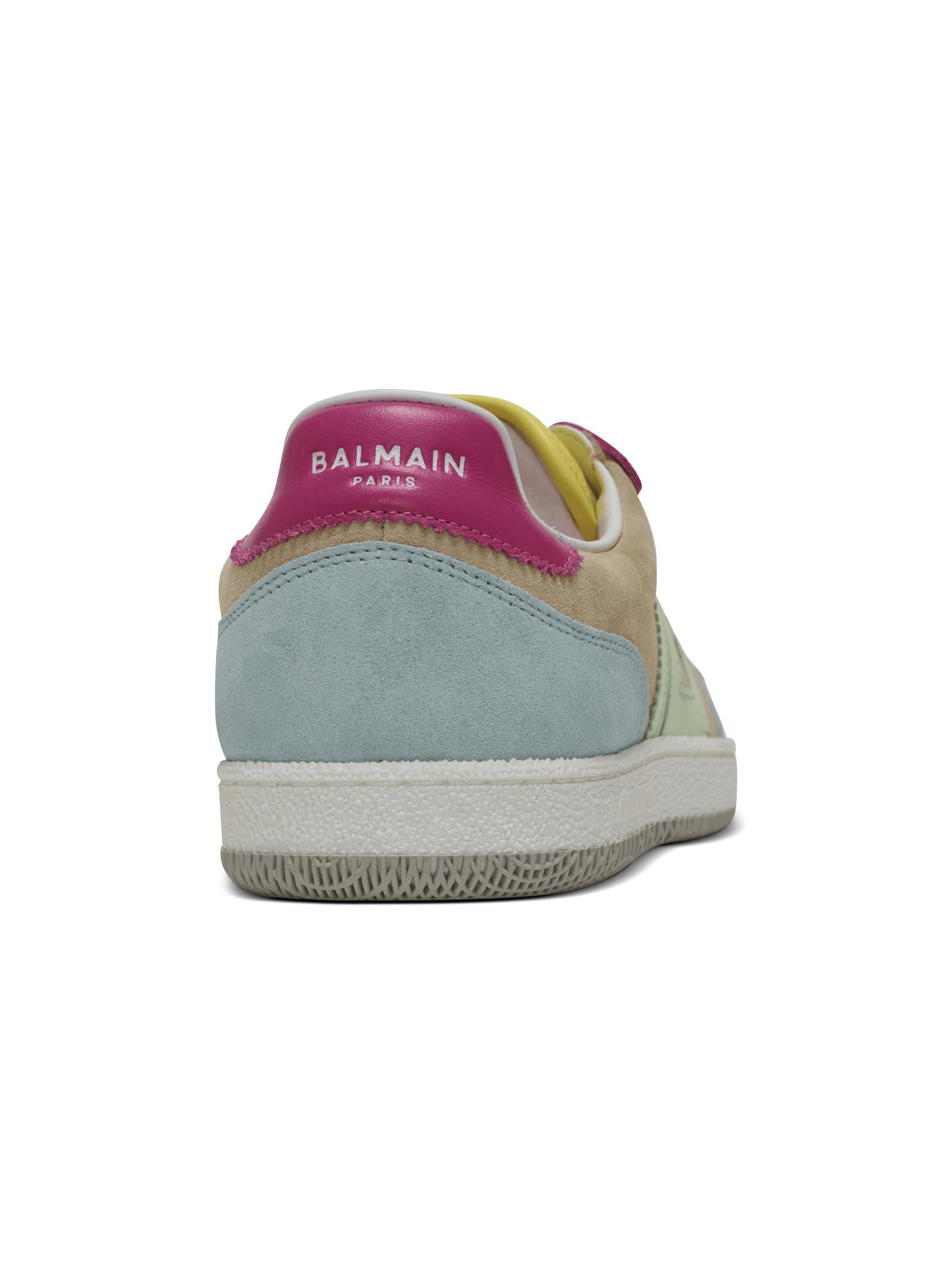 Balmain Swan sneakers in calfskin and suede Product Image