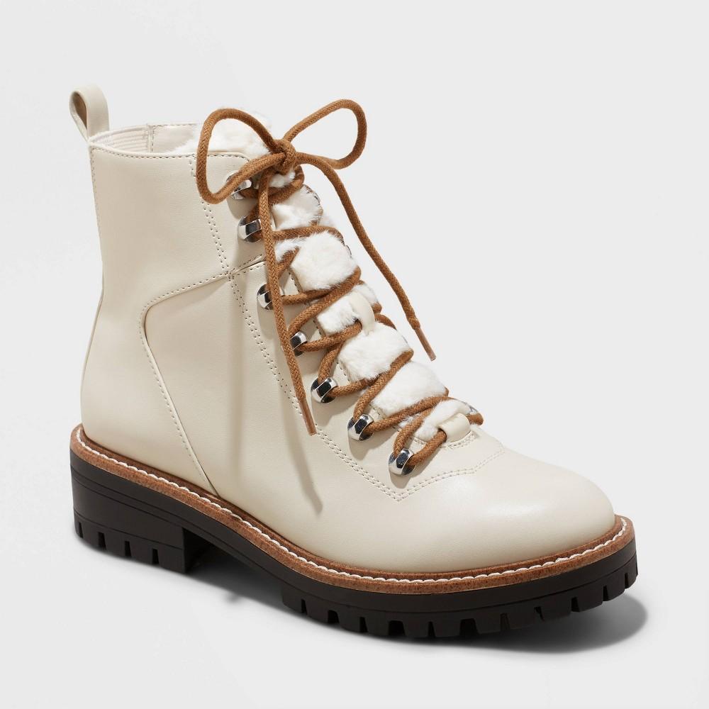 Womens Leighton Winter Boots - A New Day Off-White 5 Product Image