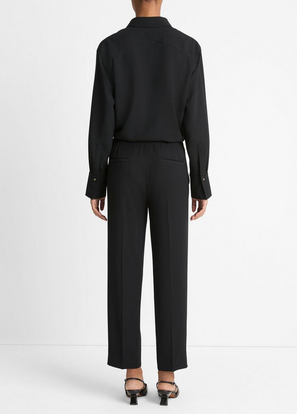 Womens Mid-Rise Tapered Pants Product Image