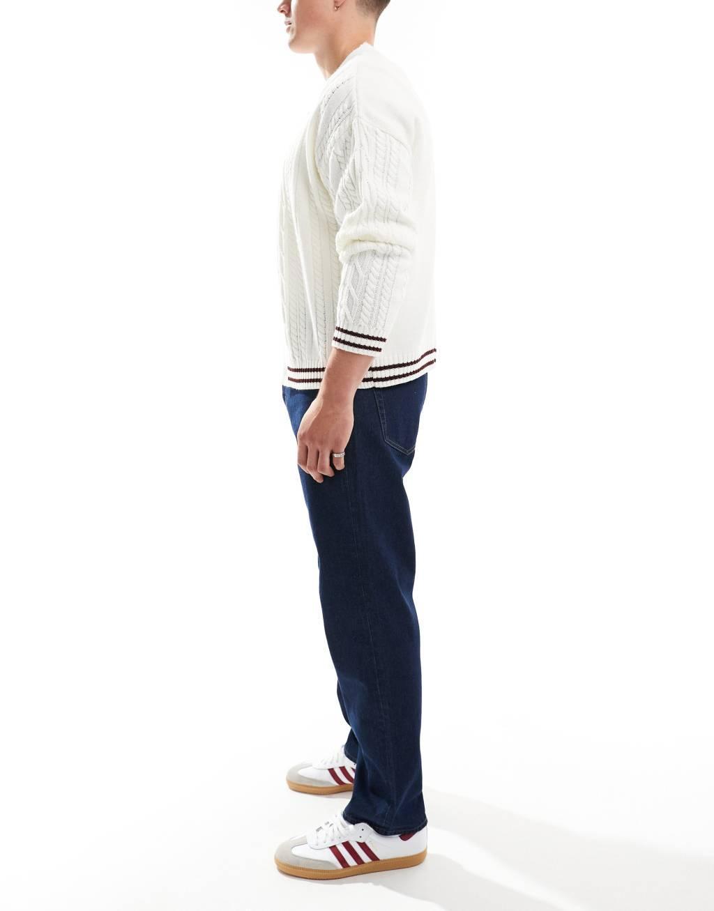 ONLY & SONS straight fit jeans in indigo Product Image