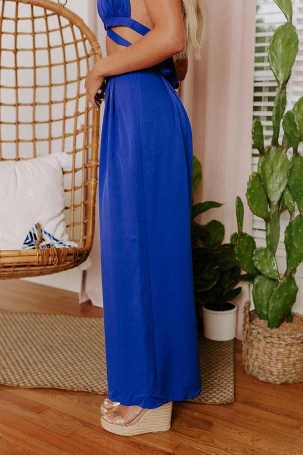 Forever Yours High Waist Pants In Royal Blue Product Image