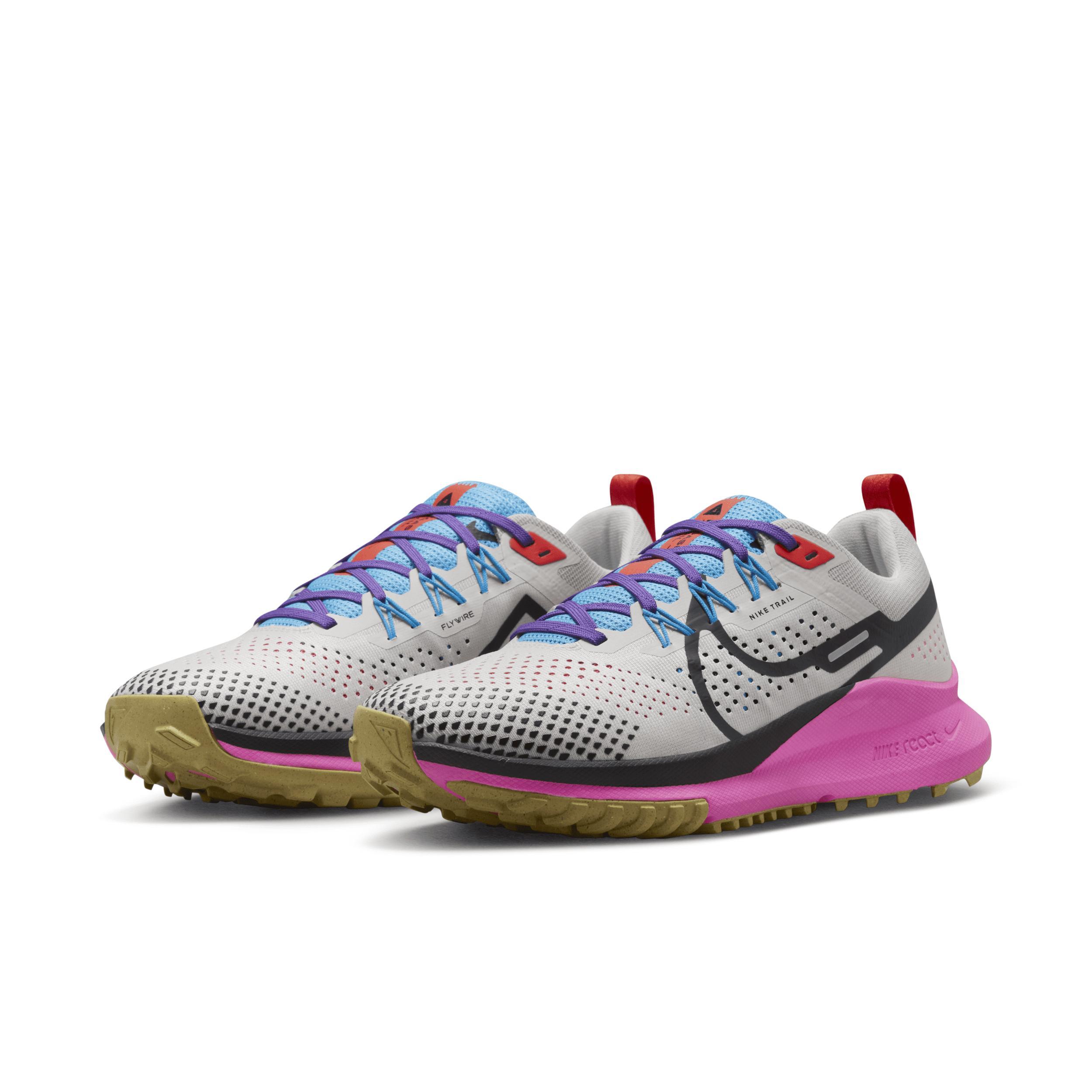 Nike Womens Nike Pegasus Trail 4 GO - Womens Running Shoes Lt Orewood Brown/Dk Smoke Grey/Blue Light Product Image