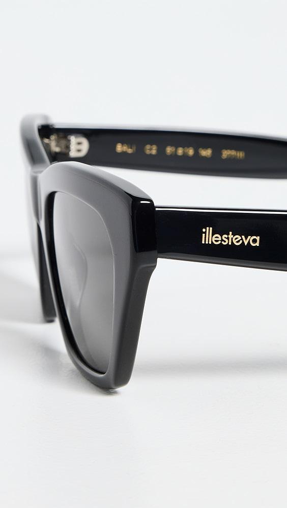 Illesteva Bali Black Sunglasses | Shopbop Product Image