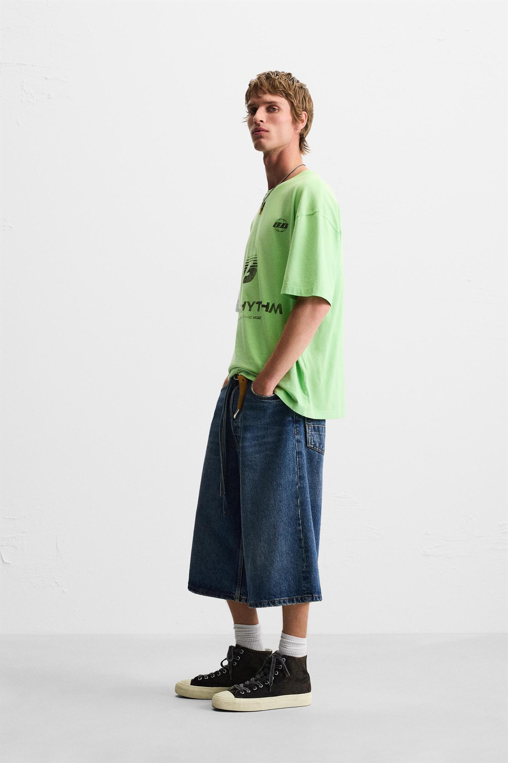 WASHED PRINT T-SHIRT Product Image