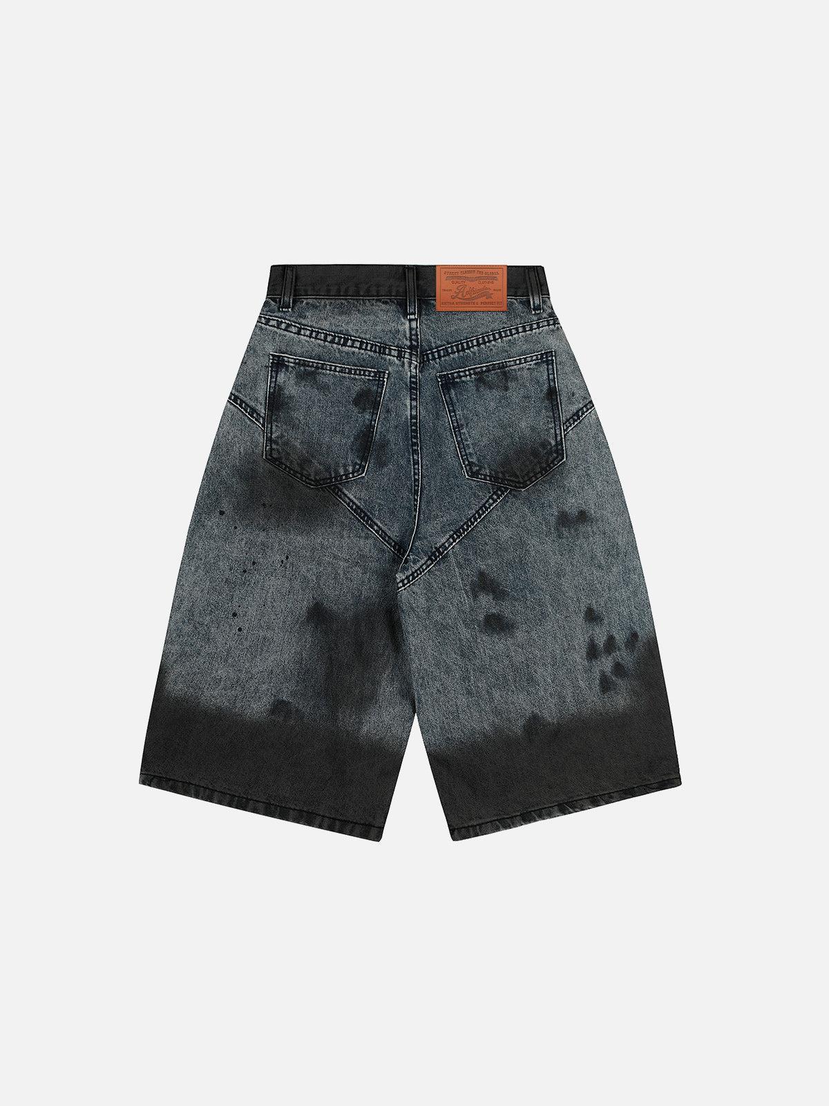 Aelfric Eden Washed Distressed Longline Jorts Product Image