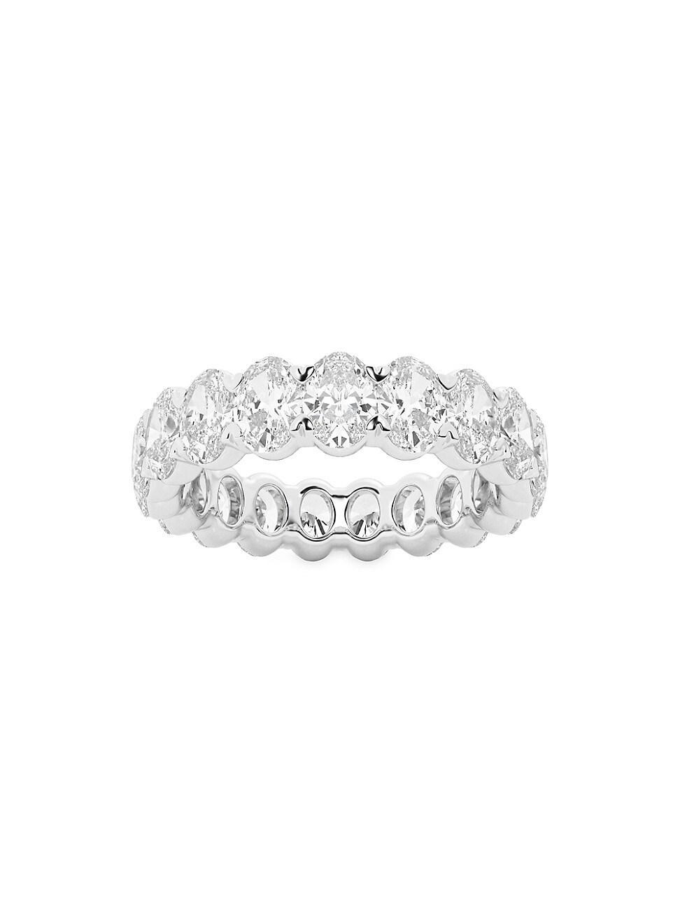 Womens Platinum & Oval Lab-Grown Diamond Eternity Band/2.00-5.00 TCW Product Image