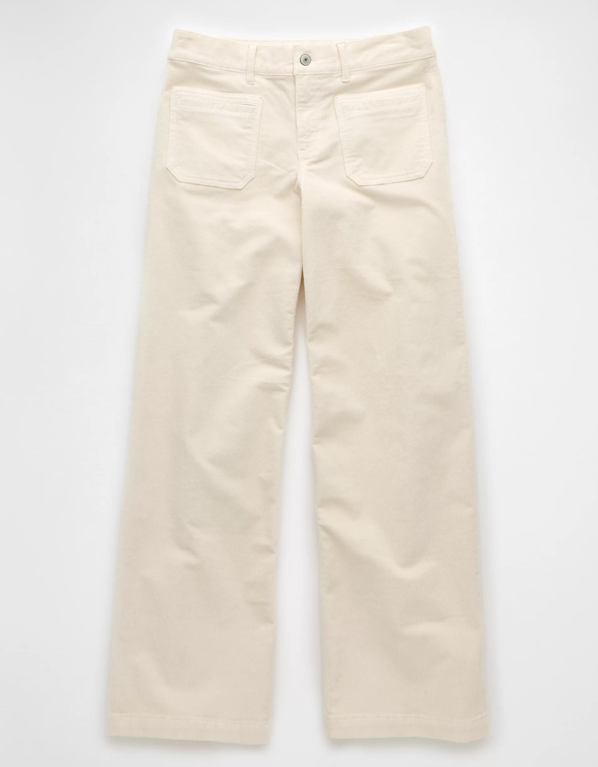 AE Stretch Corduroy Low-Rise Baggy Wide-Leg Pant Product Image