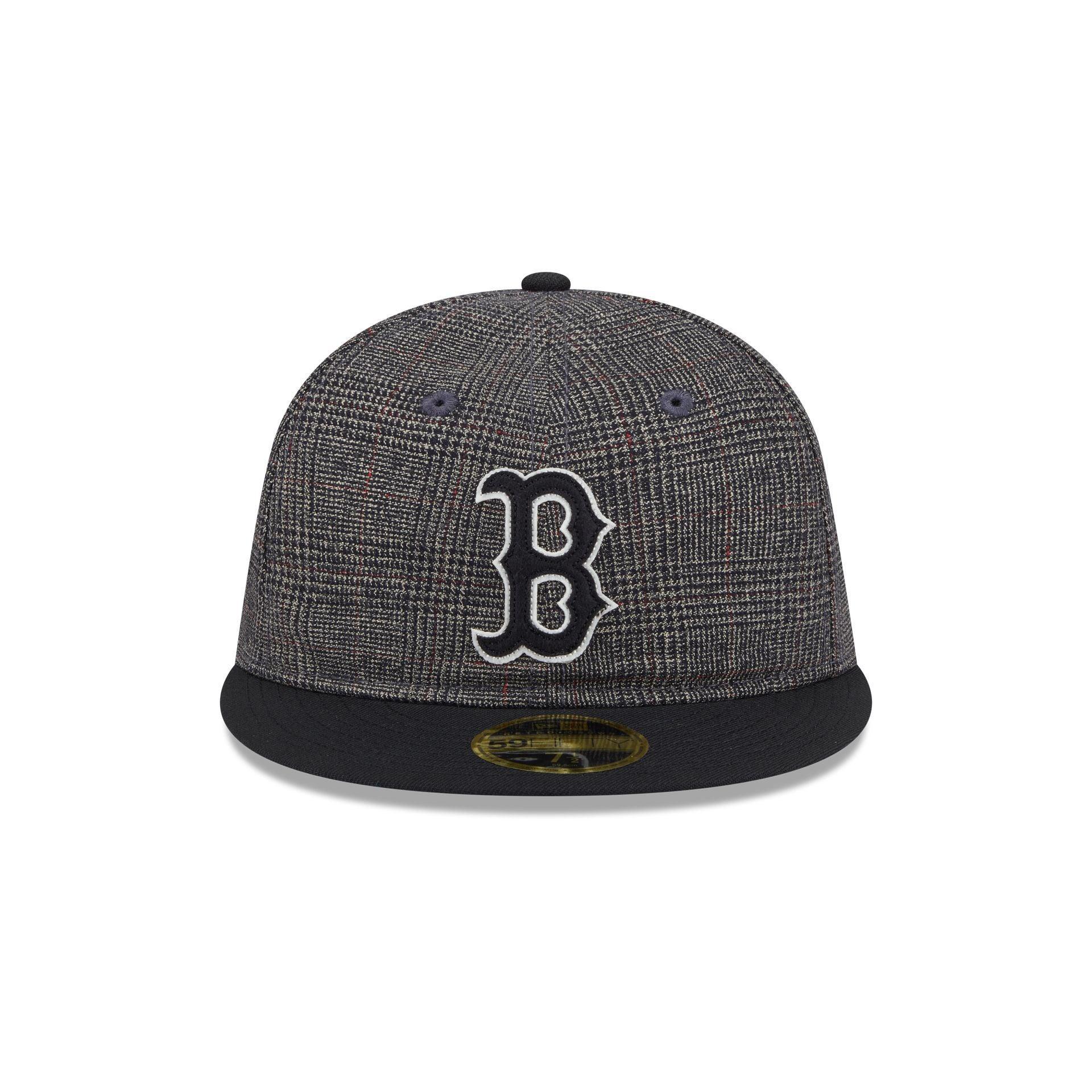 Boston Red Sox Plaid Retro Crown 59FIFTY Fitted Hat Male Product Image