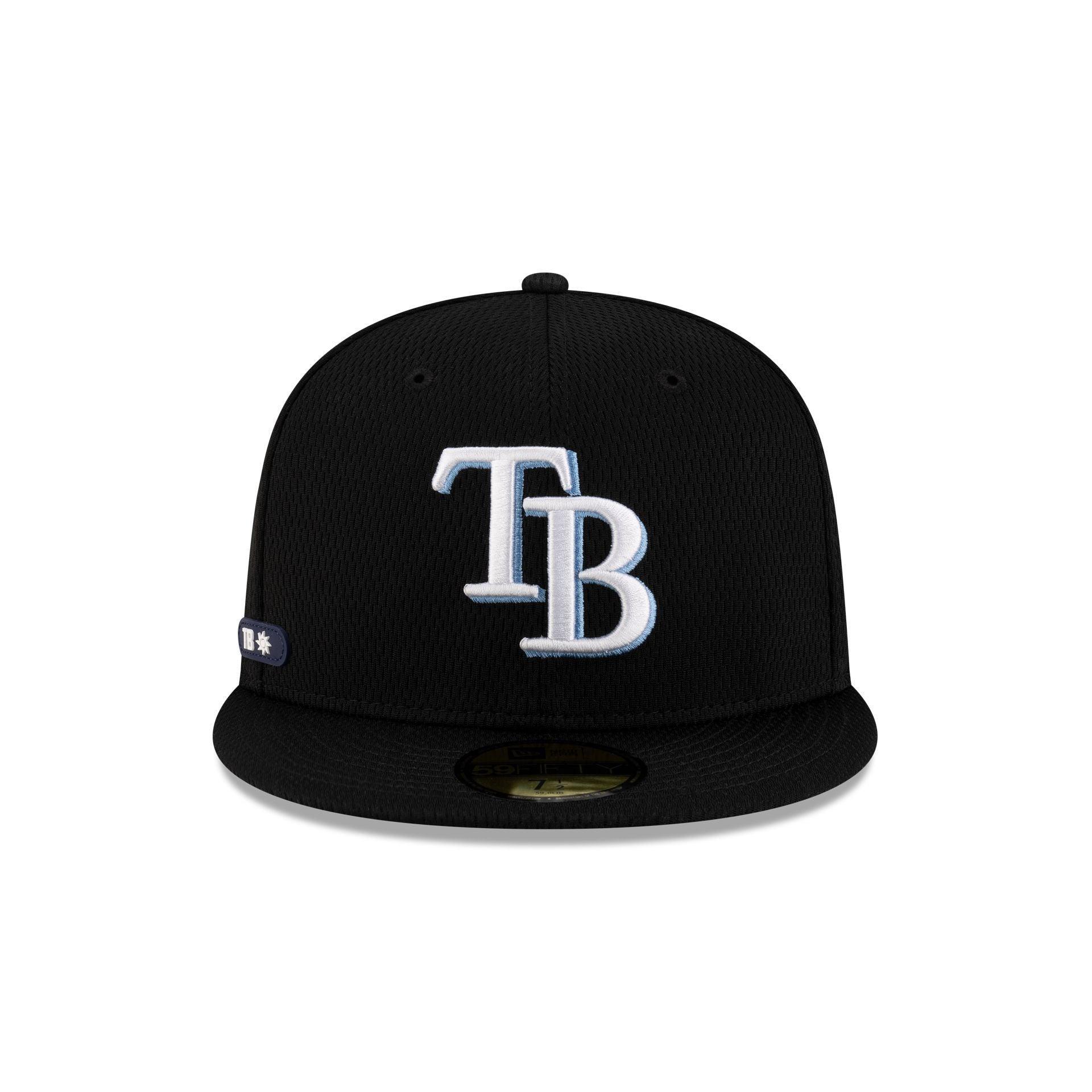 Tampa Bay Rays 2025 Clubhouse Black 59FIFTY Fitted Hat Male Product Image