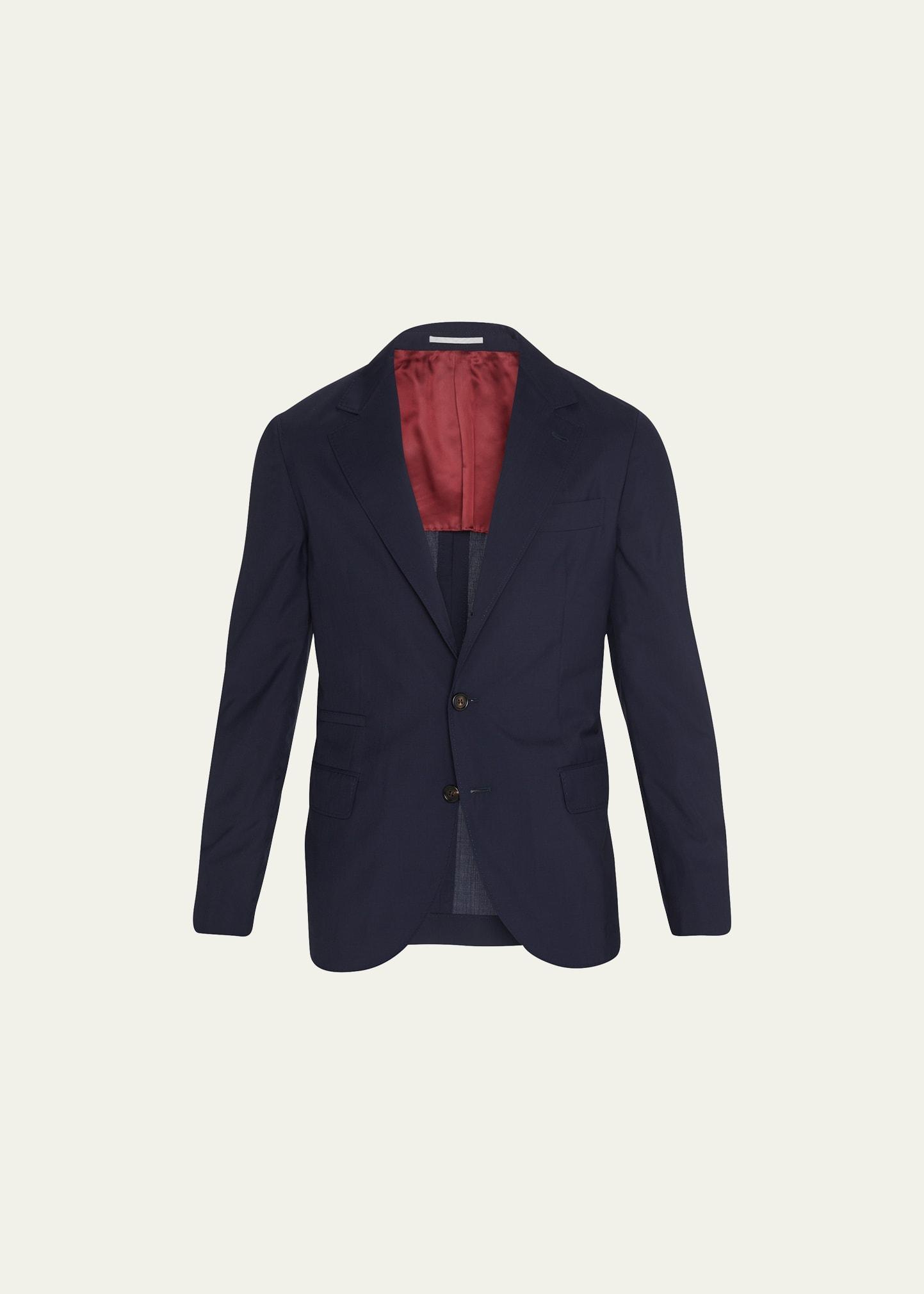 Men's Super 150s Lightweight Wool and Silk Blazer Product Image