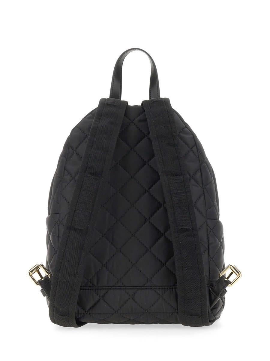 MOSCHINO Quilted Nylon Backpack In Black Product Image