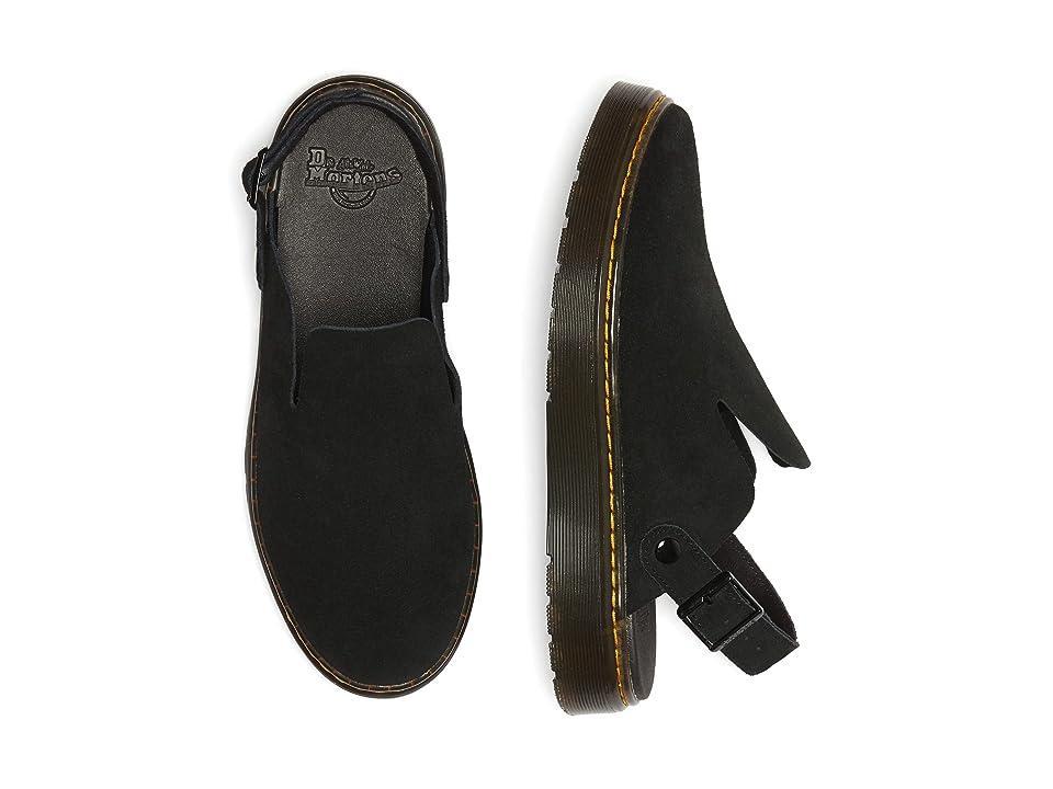 Dr. Martens Womens Carlson Suede Buckle Strap Clogs Product Image