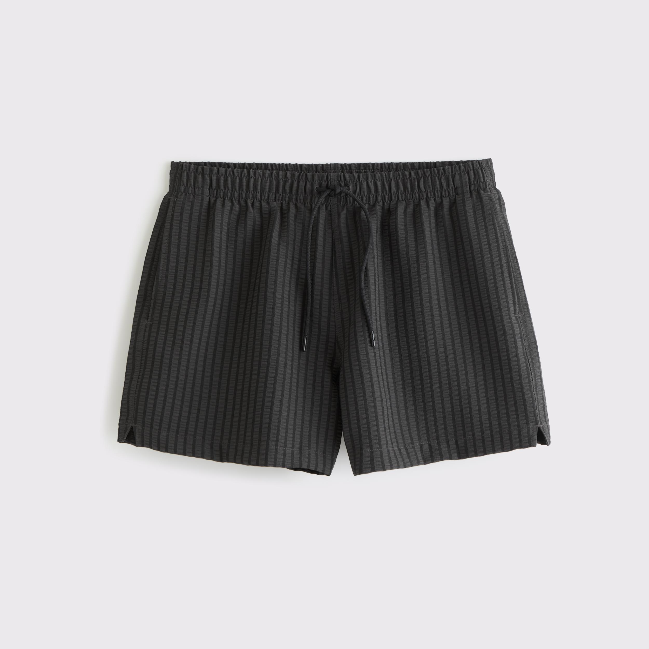 Pull-On Micro-Seersucker Swim Trunk Product Image