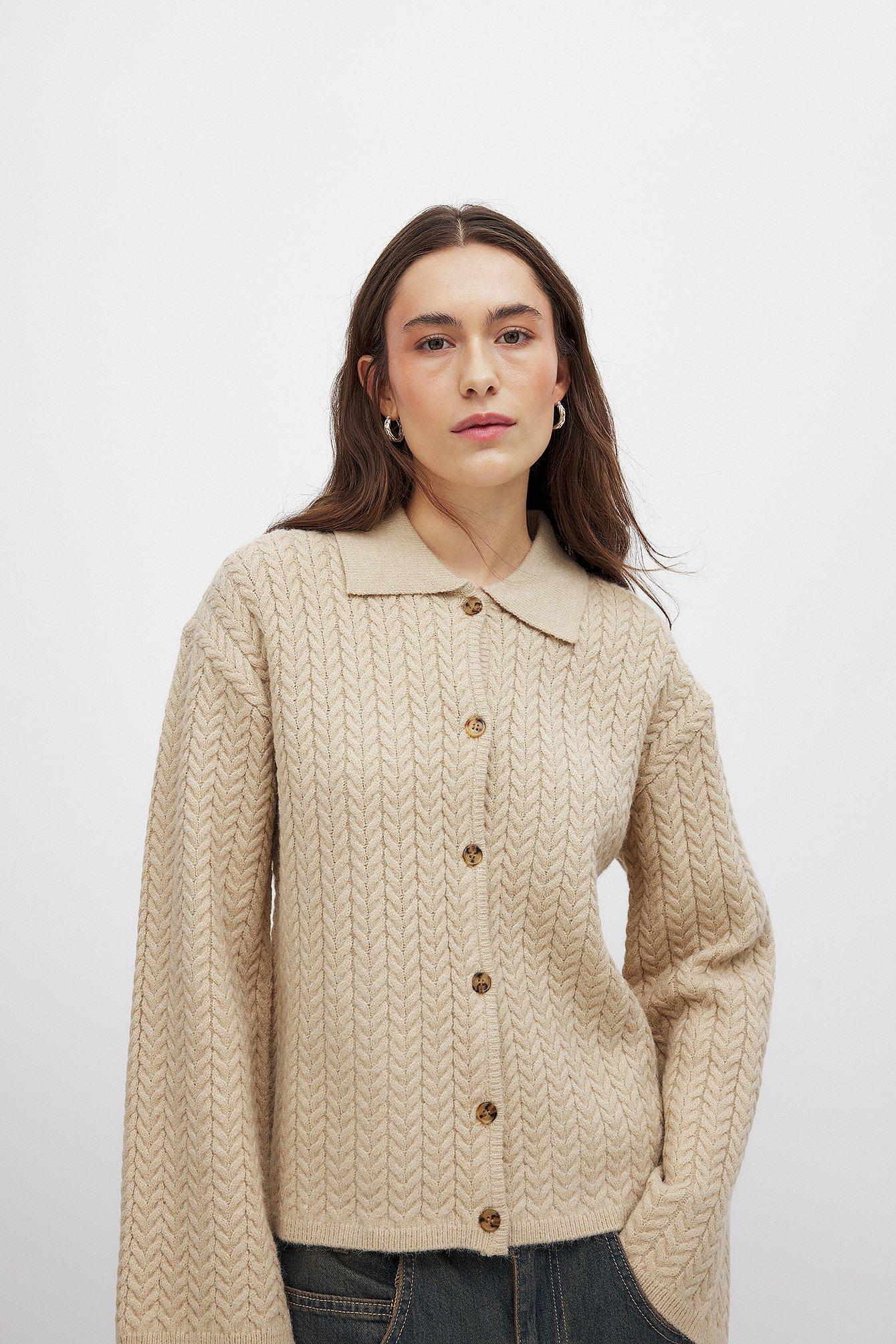 Cable Knitted Cardigan Product Image