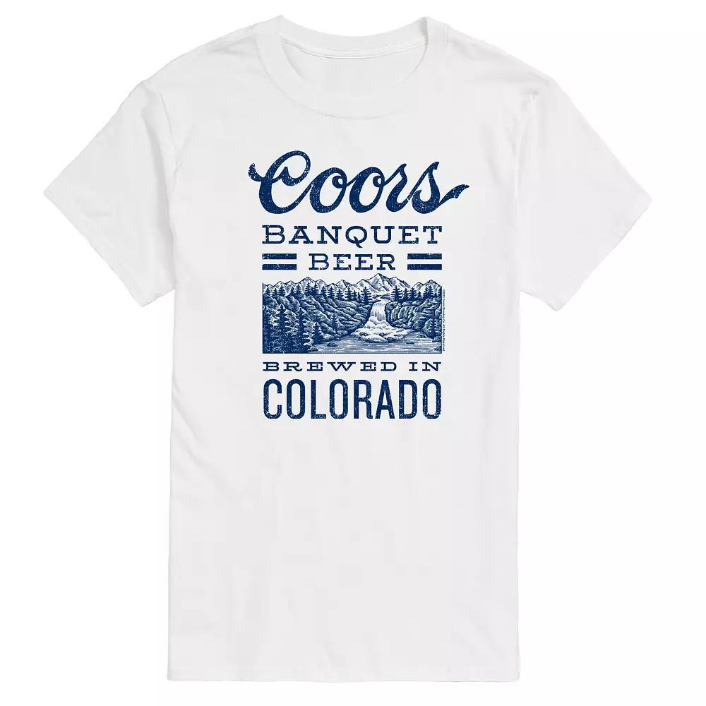 Men's Coors Banquet Beer Colorado Graphic Tee, Size: Small, White Product Image