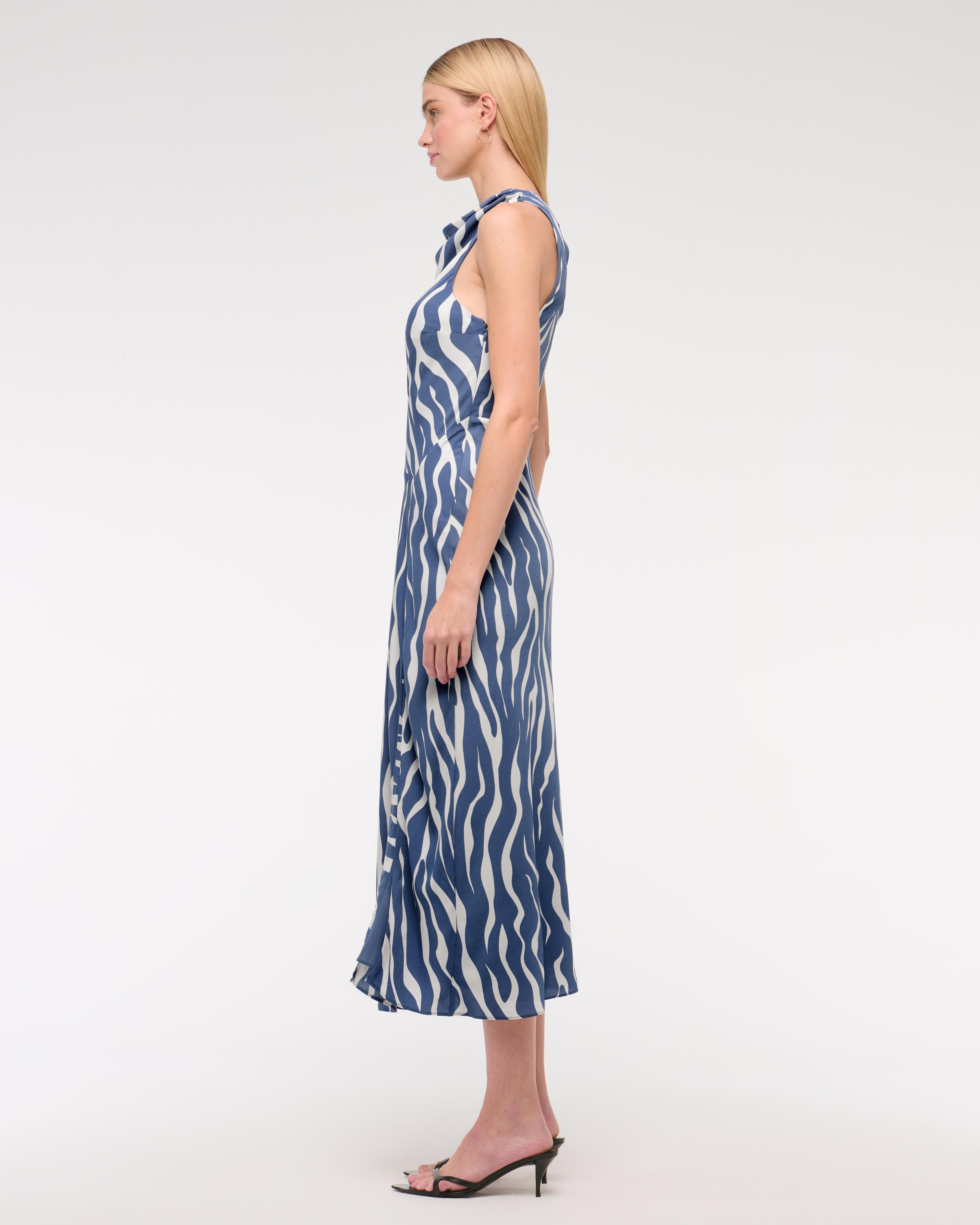 Cowl Neck Midi Dress Product Image