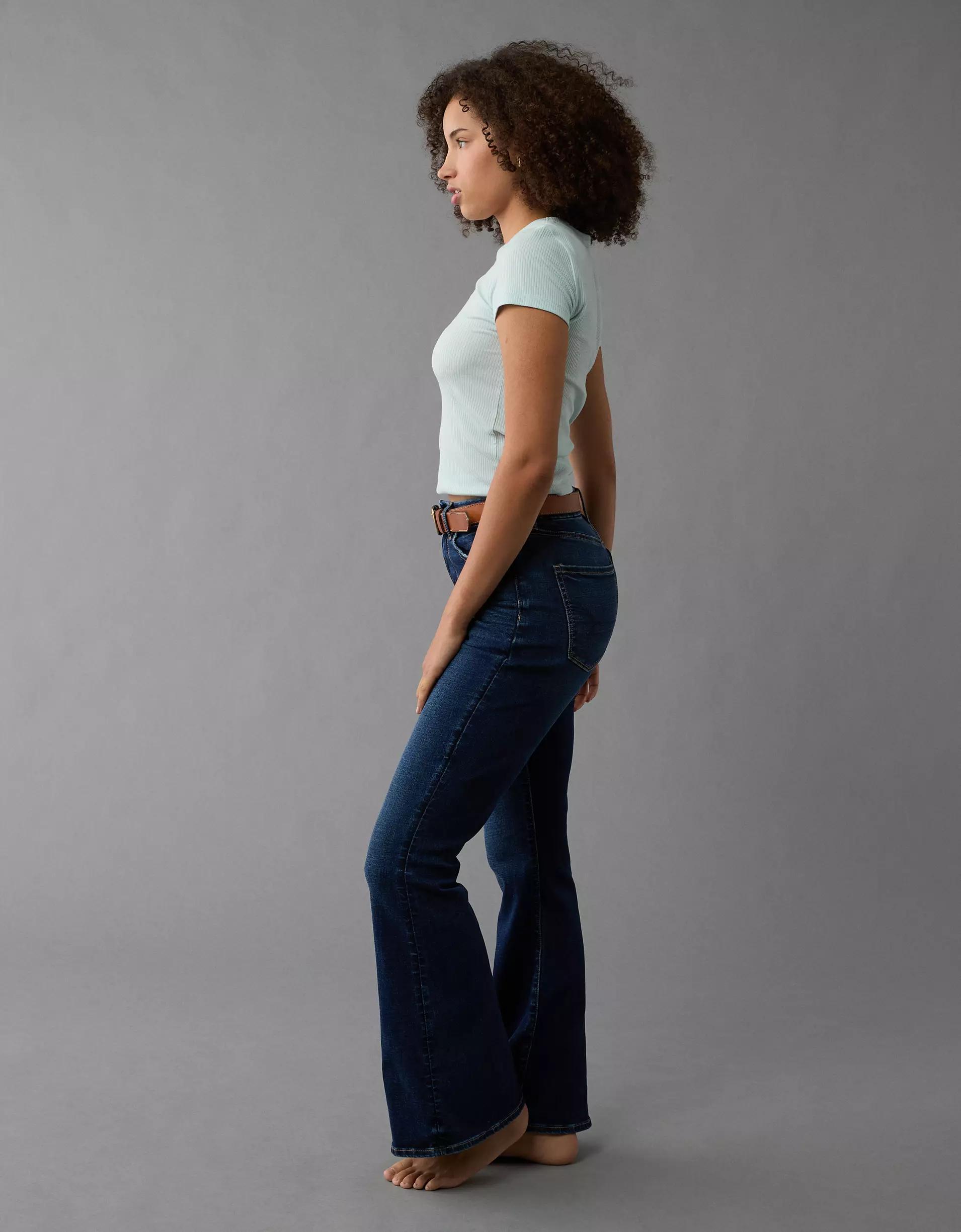 AE Next Level Curvy Super High-Waisted Flare Jean Product Image