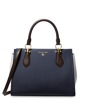 Marilyn Medium Metallic Leather Satchel Bag Product Image