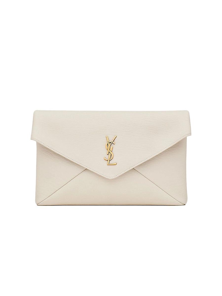 Womens Cassandre Large Envelope Pouch in Lambskin Product Image