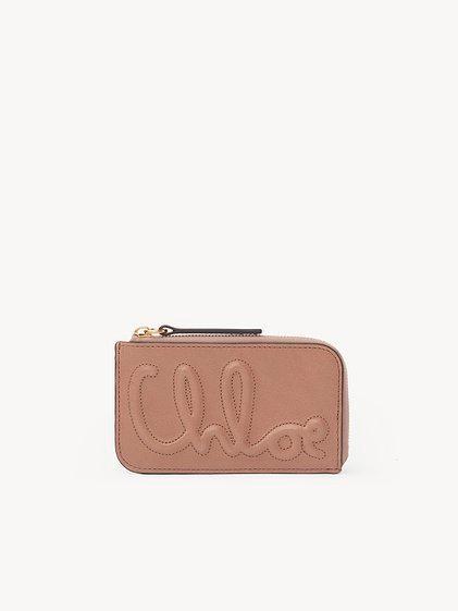 C Chloé small purse with card slots in shiny leather Product Image