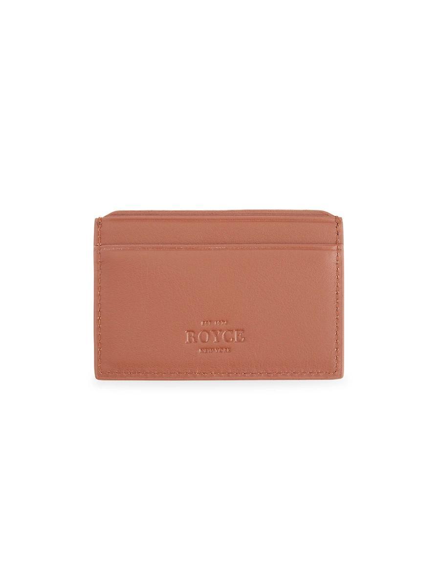 Womens RFID-Blocking Leather Card Case Product Image