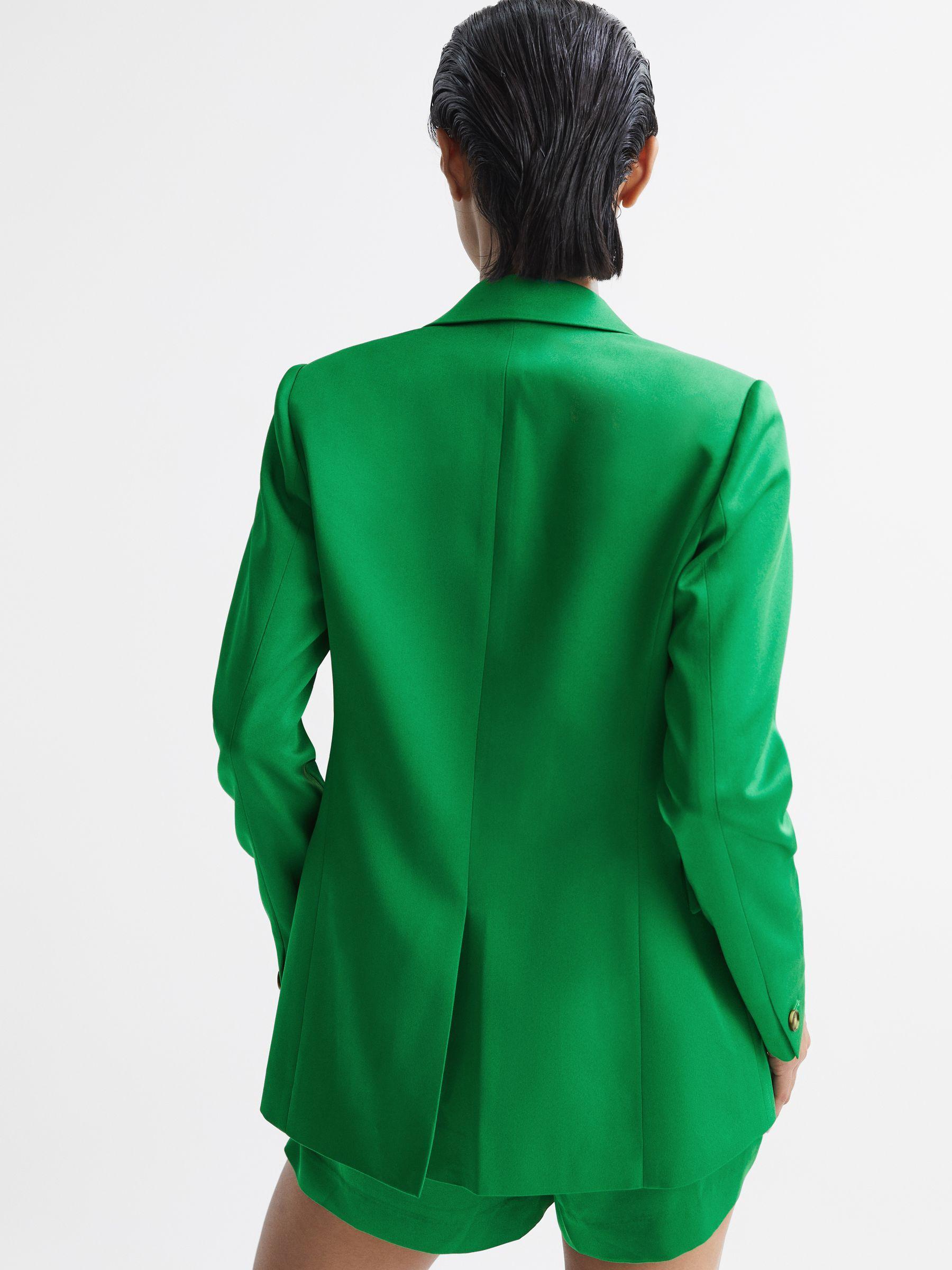 Tailored Single Breasted Blazer in Green Product Image