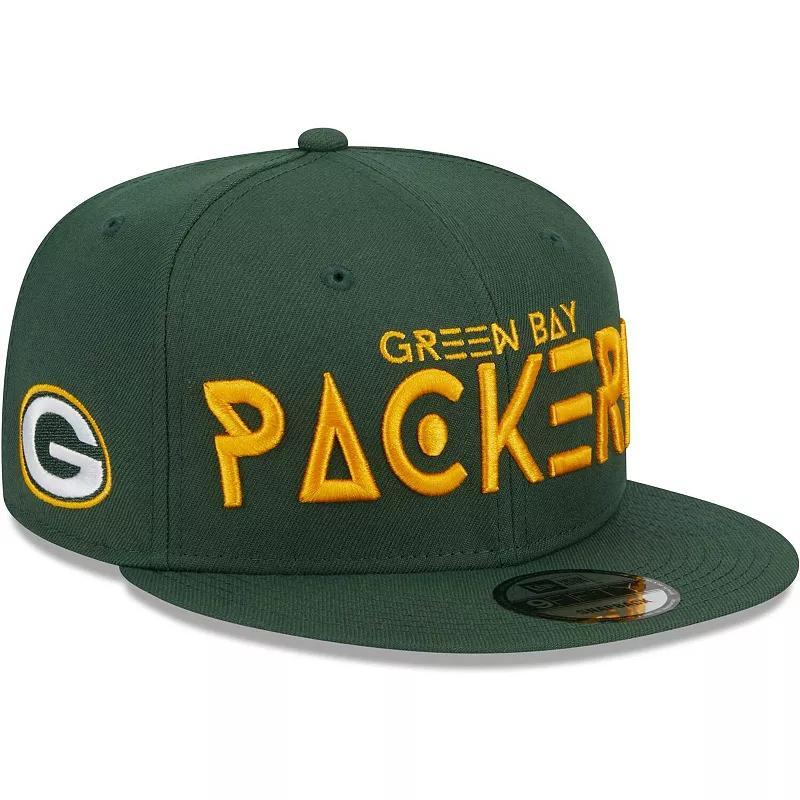 Mens New Era Bay Packers Word 9FIFTY Snapback Hat Product Image