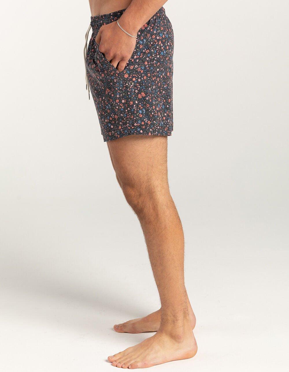 RSQ Mens Ditsy Floral 5" Swim Shorts Product Image