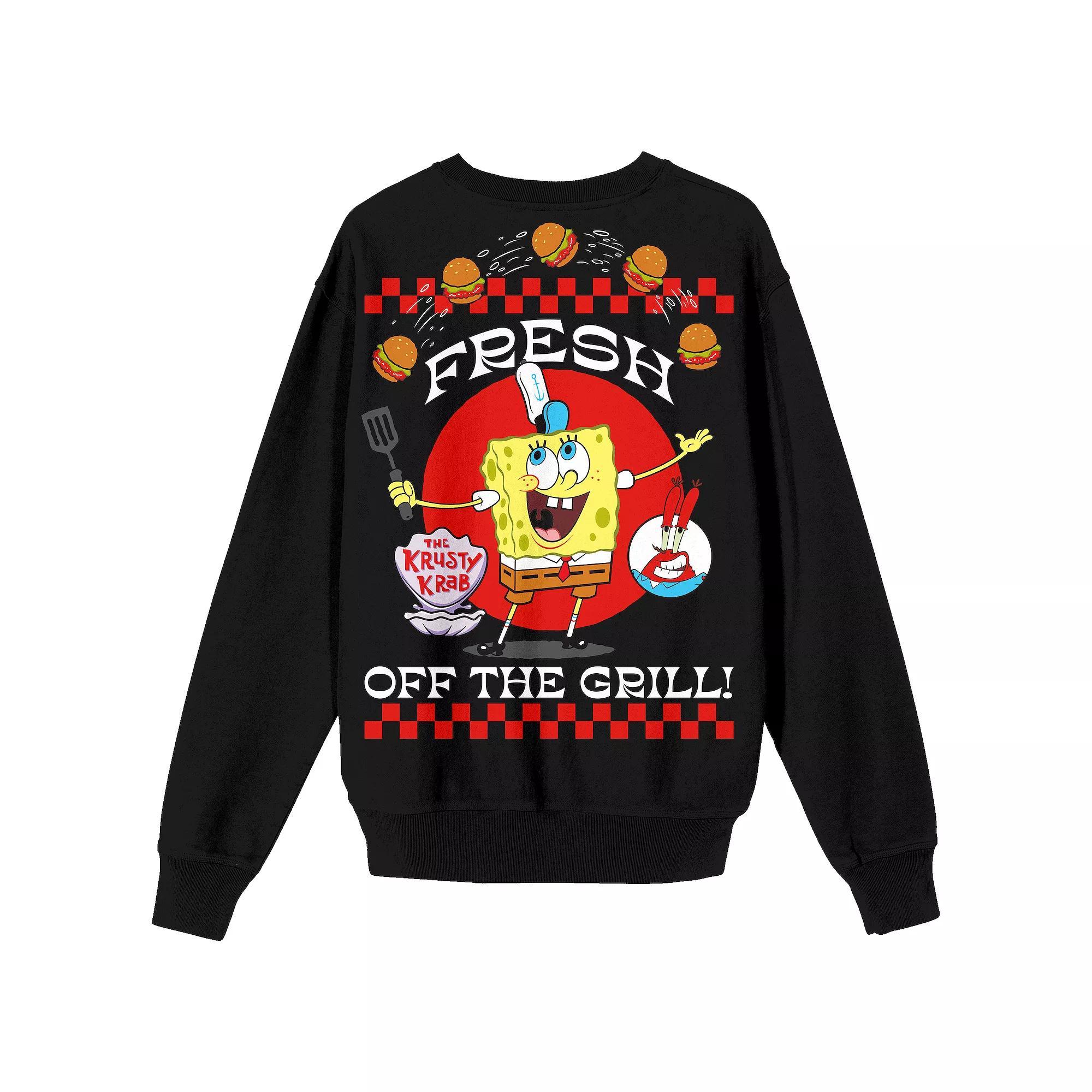 Men's Nickelodeon SpongeBob SquarePants Fresh Off The Grill Long Sleeve Tee,  Product Image