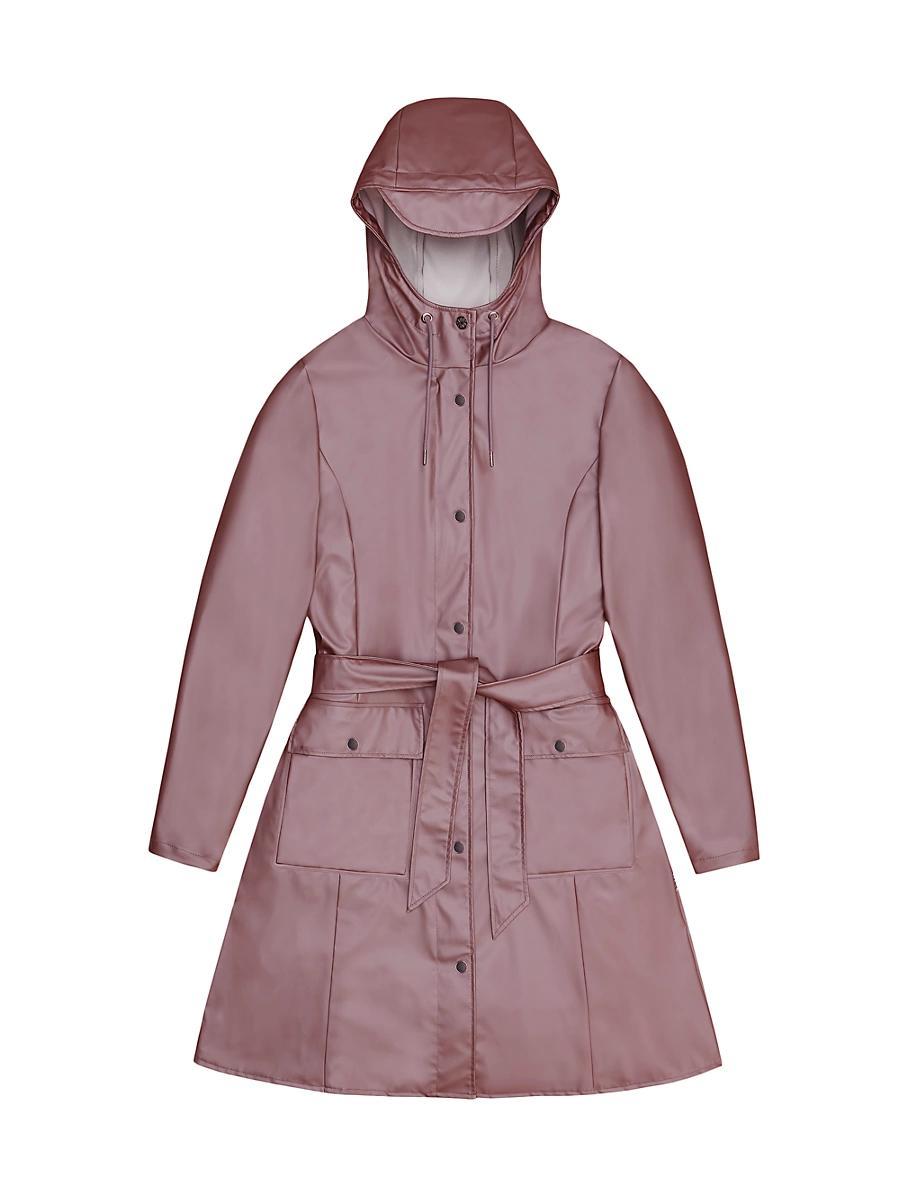 Womens Curve Hooded Rain Jacket Product Image