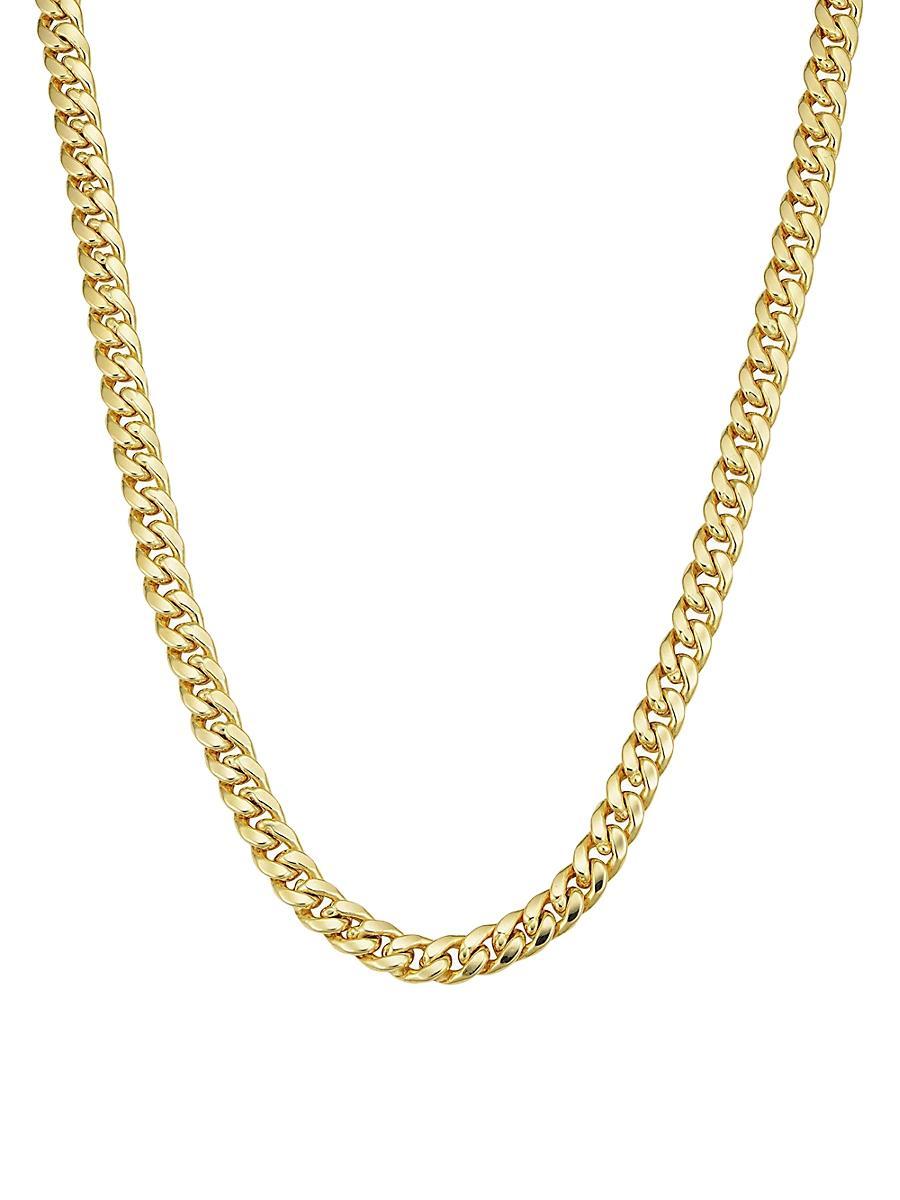 Mens 14K Yellow Solid Gold Estate Cuban Bold Chain Product Image