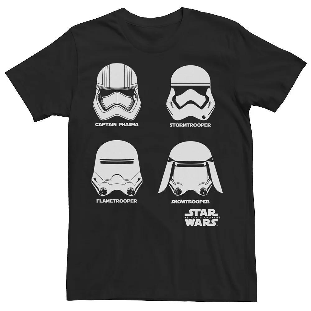 Men's Star Wars The Force Awakens Captain Phasma Trooper Helmets Tee, Size: 3XL, Black Product Image
