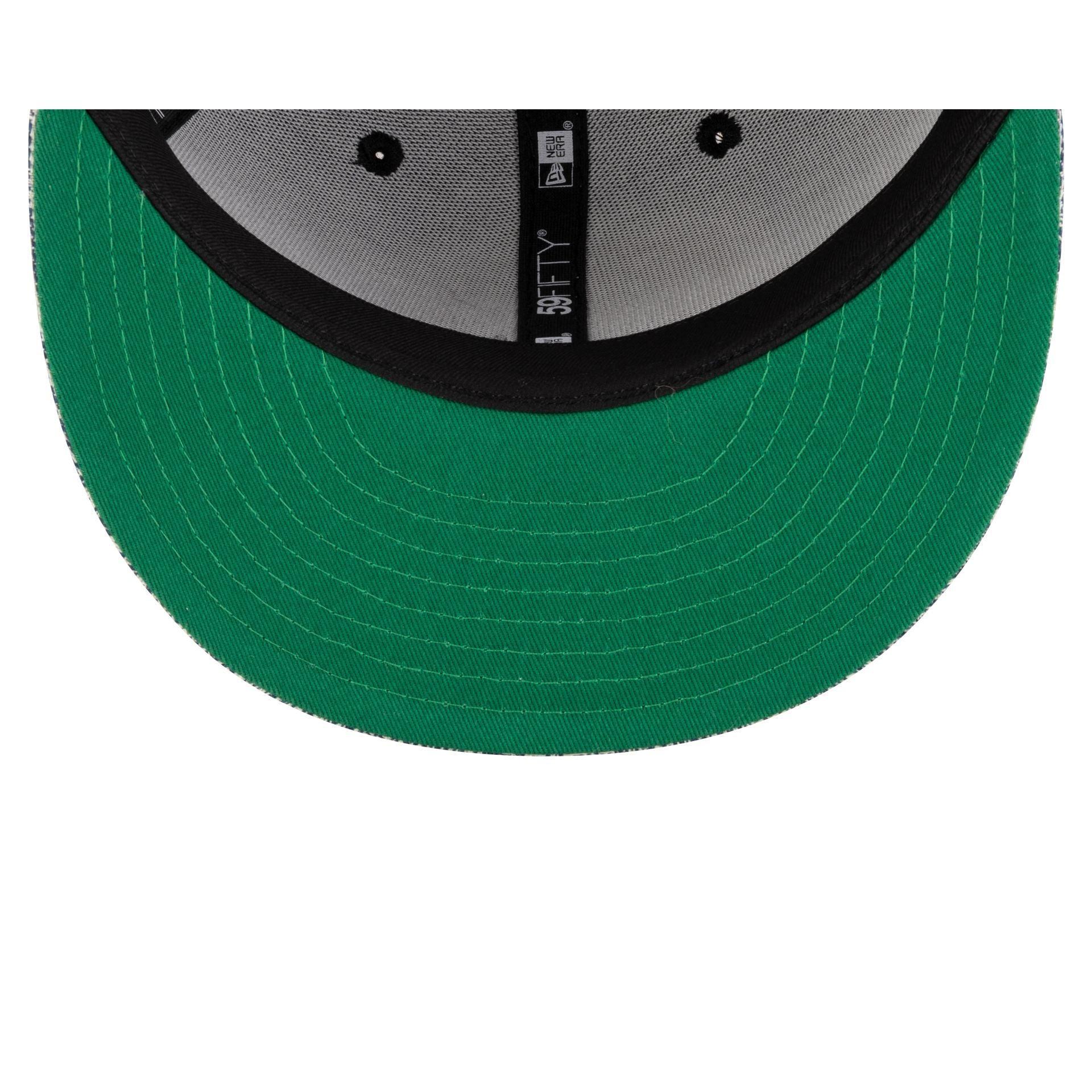 Georgetown Hoyas Navy Cord Denim 59FIFTY Fitted Hat Male Product Image