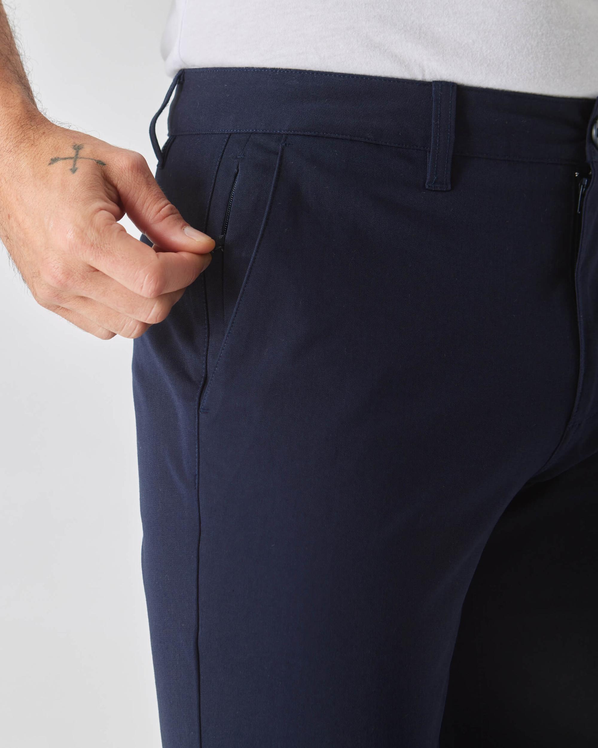 Navy Slim Twill Chino Pant Product Image