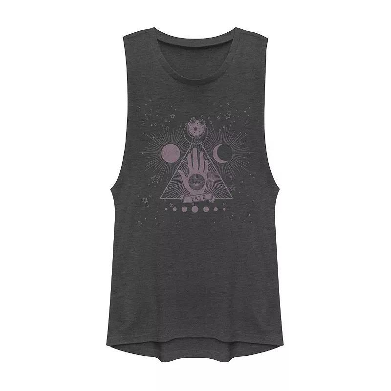 Juniors Fierce Female Muscle Tank Top, Girls Grey Product Image