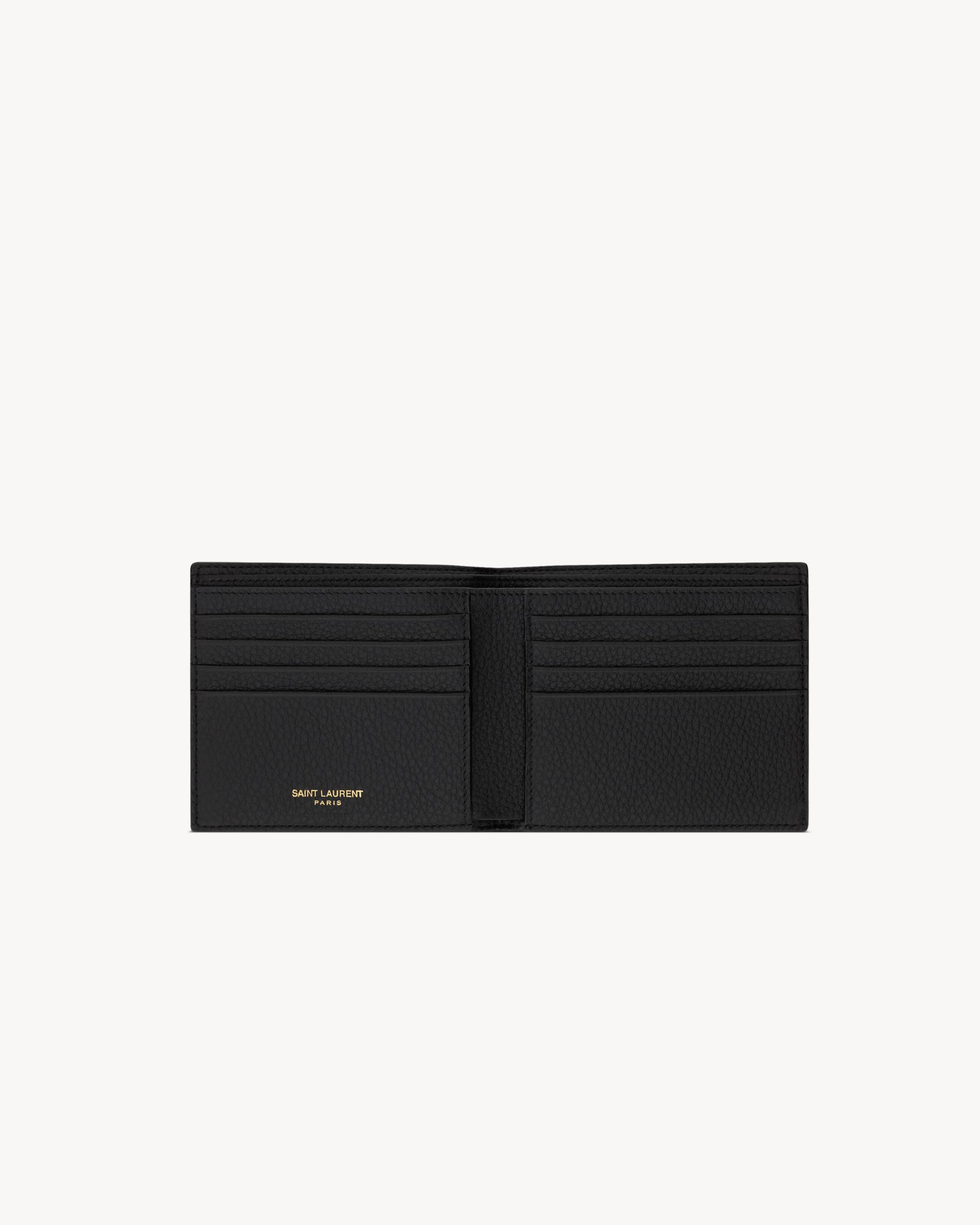 TINY CASSANDRE East/West wallet in grained leather Product Image