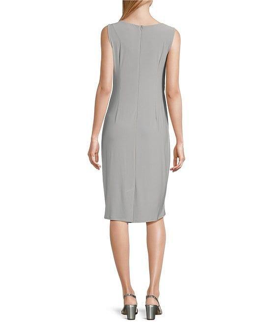 Le Bos 3/4 Sleeve Round Illusion Neck 2-Piece Jacket Dress Product Image