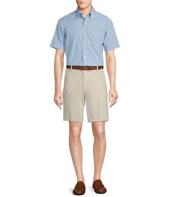 Daniel Cremieux Signature Label Poplin Plaid Short Sleeve Woven Shirt Product Image