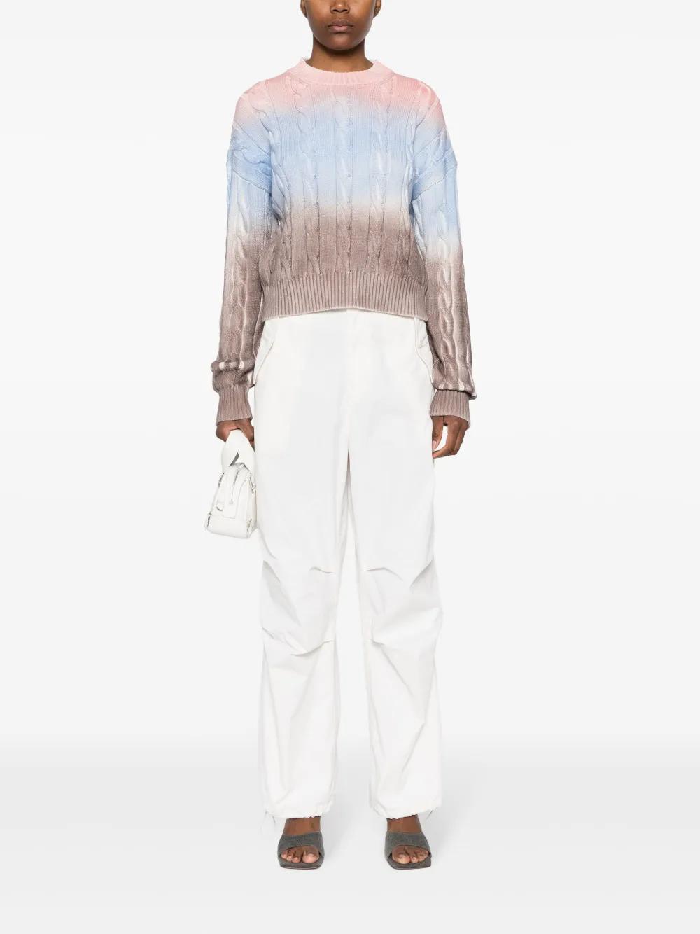 MSGM Cable-knit Jumper In Multicoloured Product Image