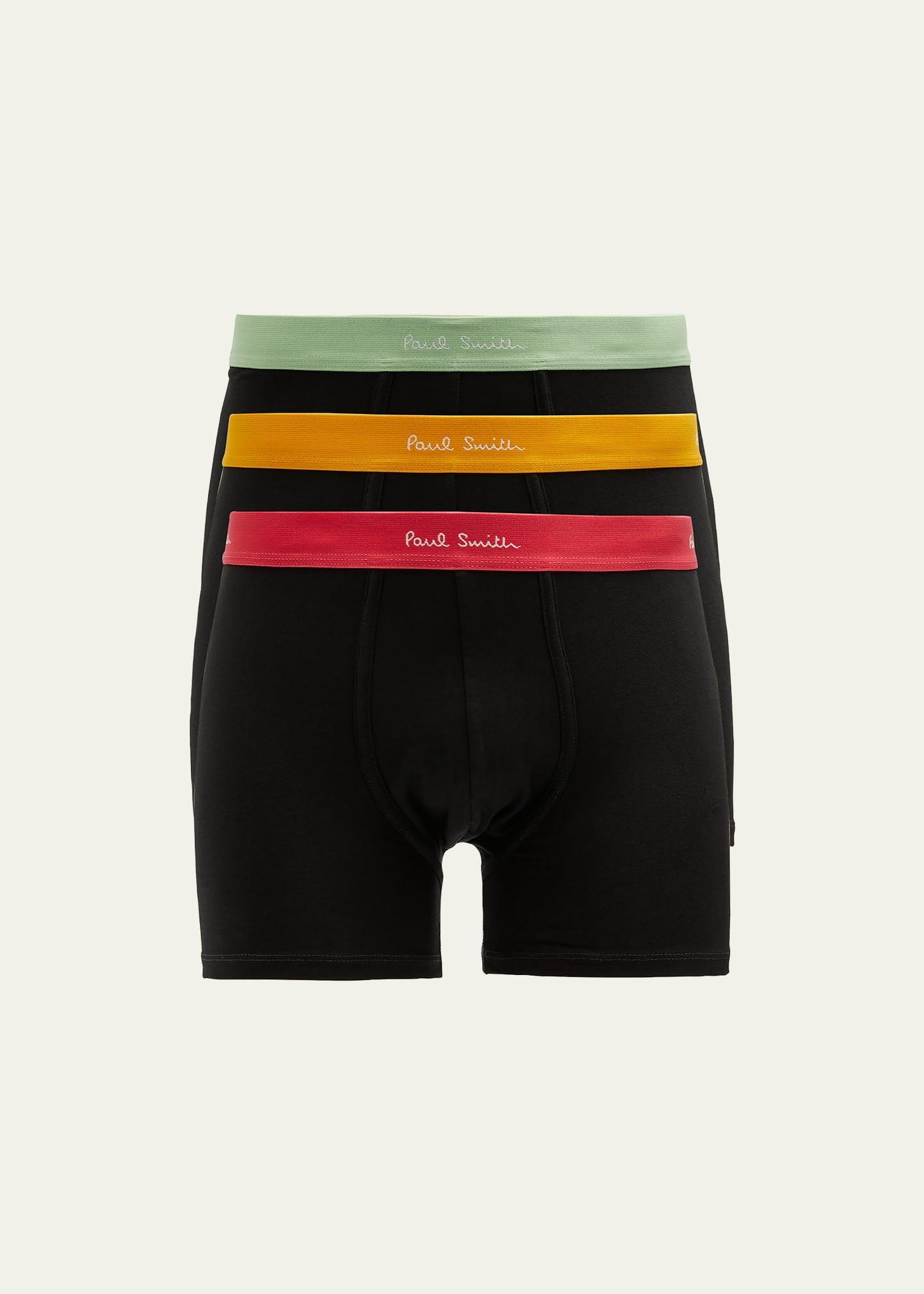 Mens 3-Pack Boxer Briefs with Color Bands Product Image