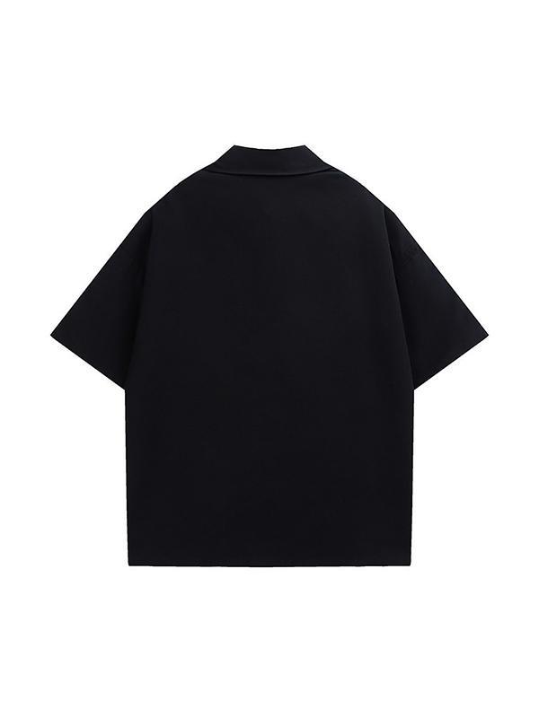 Men's Punk Graphic Button Down Shirt Product Image