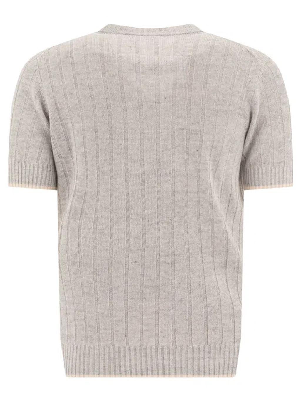 BRUNELLO CUCINELLI T-shirts Grey In Gray Product Image