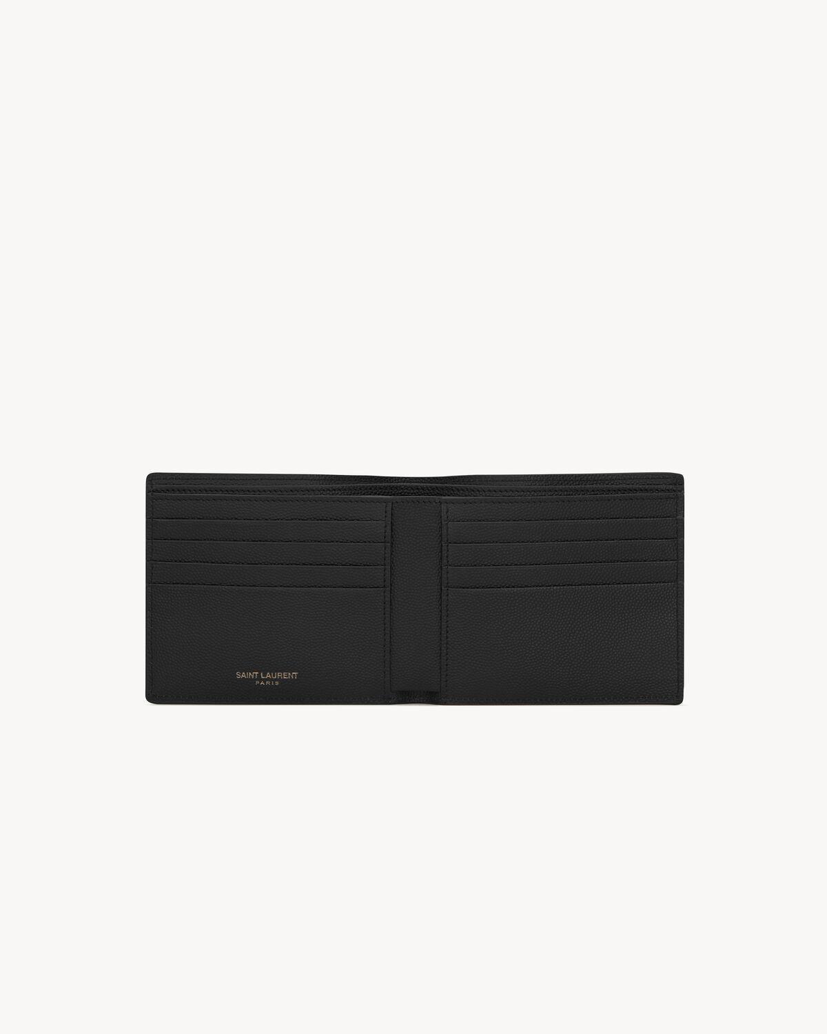 CASSANDRE East/West wallet with coin purse in grain de poudre leather | Saint Laurent | YSL.com Product Image