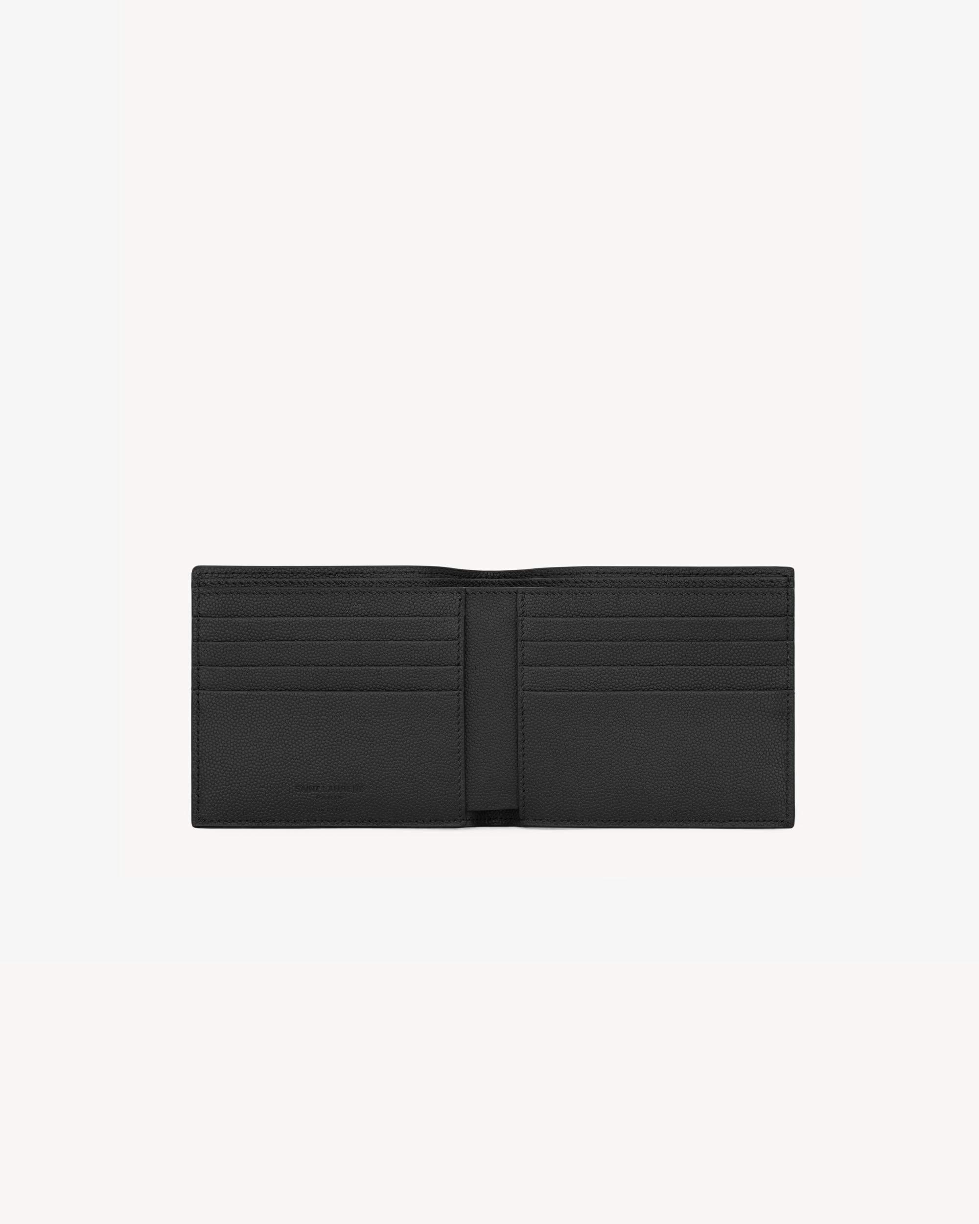 SAINT LAURENT PARIS East/West wallet in grain de poudre leather Product Image