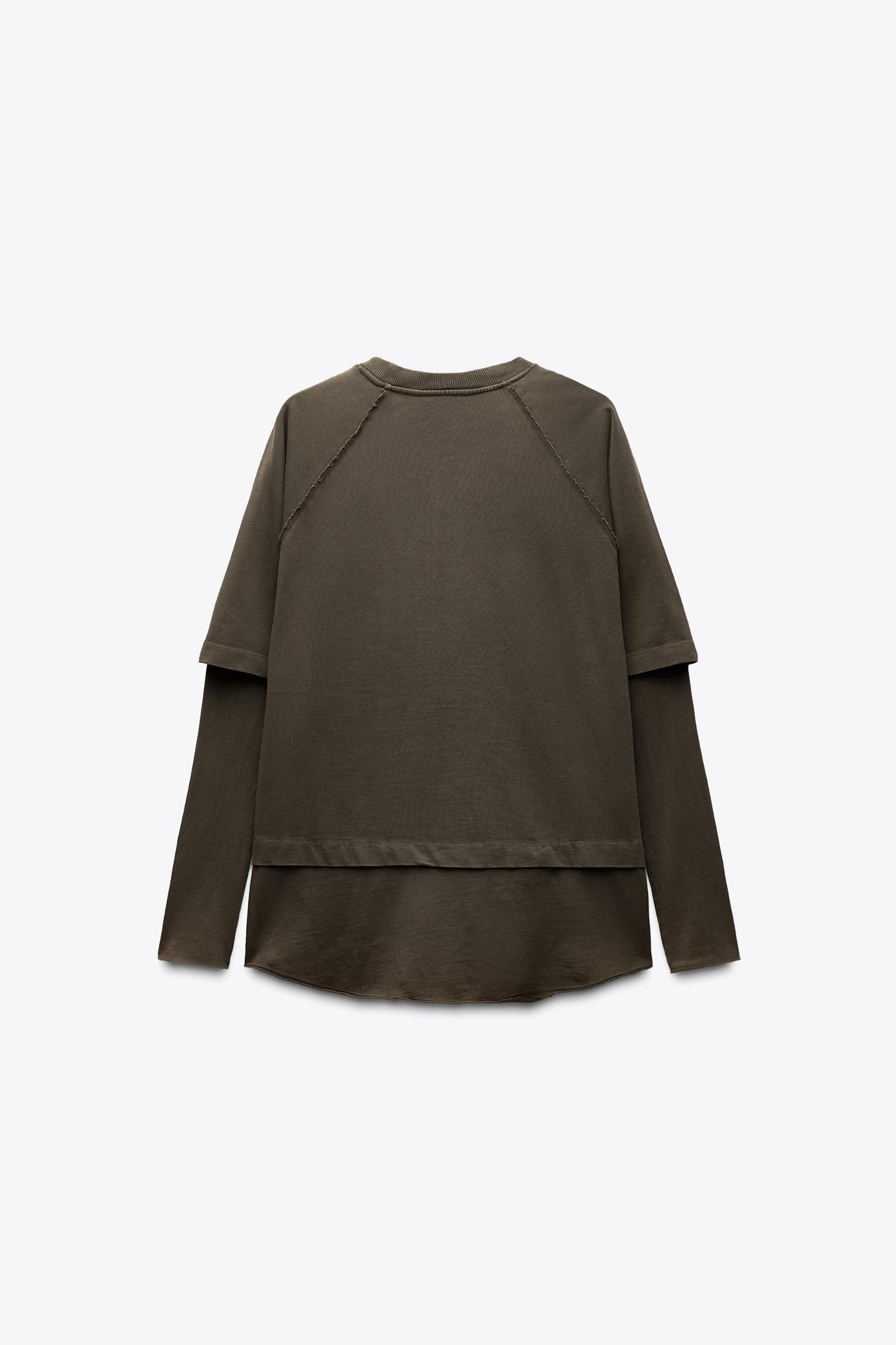 DOUBLE OVERSIZE WASHED EFFECT T-SHIRT Product Image