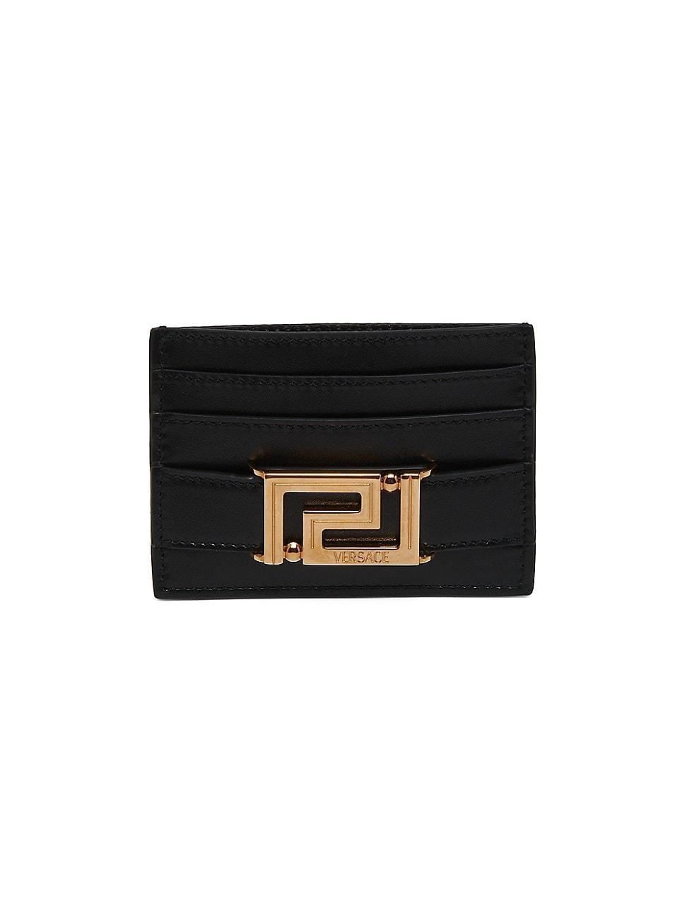 Versace Greca Goddess Leather Card Case Product Image